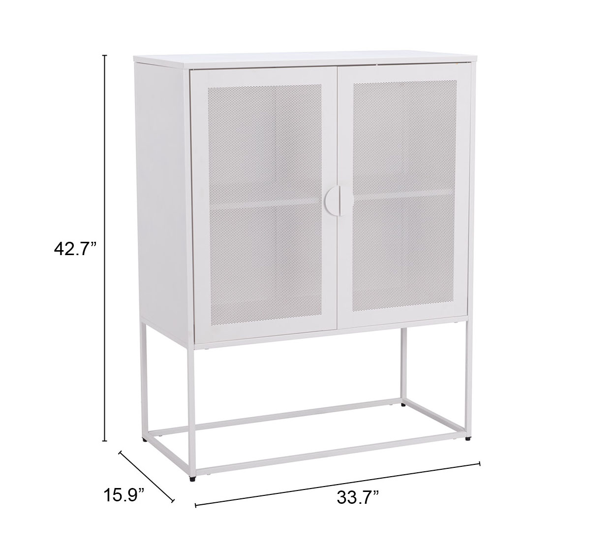 ZUO Lazaro Cabinet - White