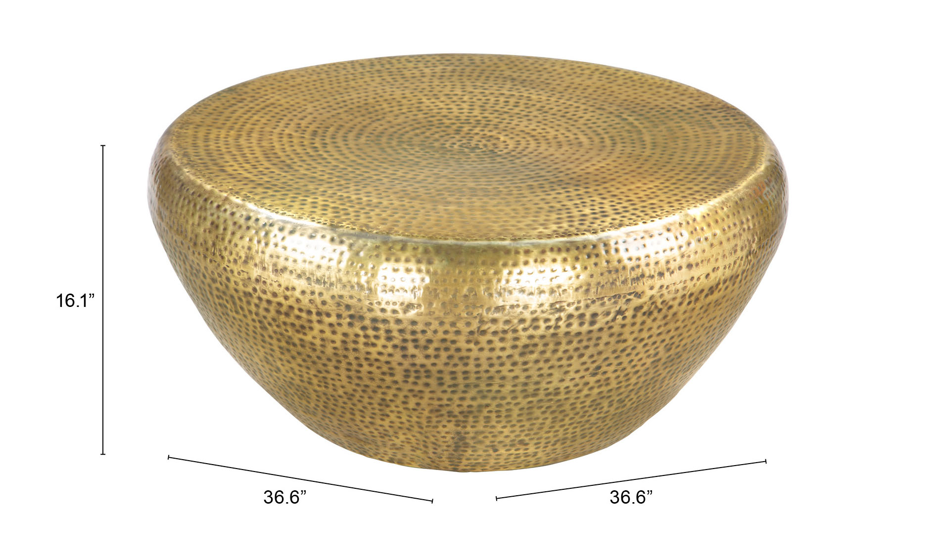 ZUO - Larache Coffee Table in Gold