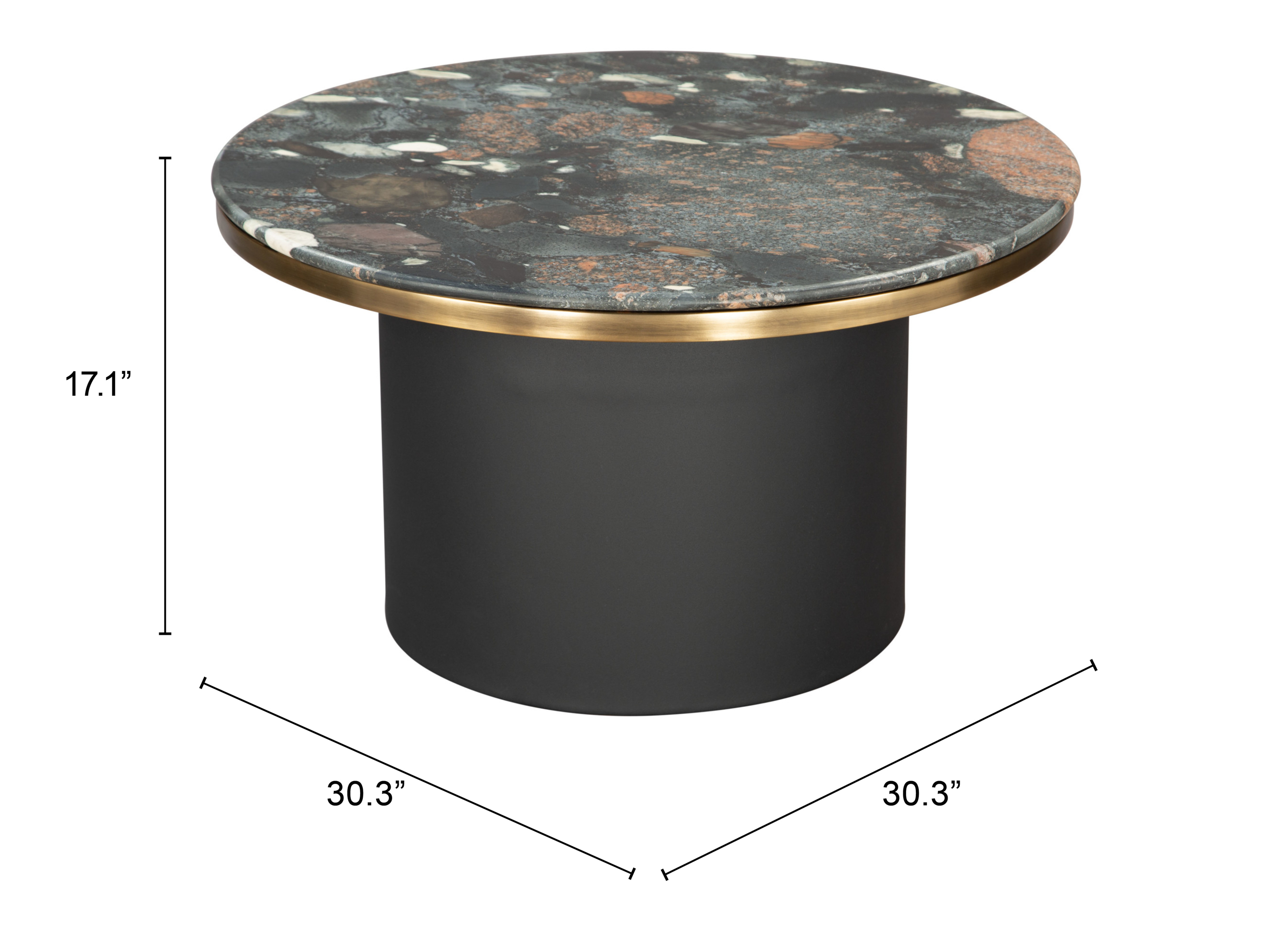 ZUO - Luxor Coffee Table in Multi-Color