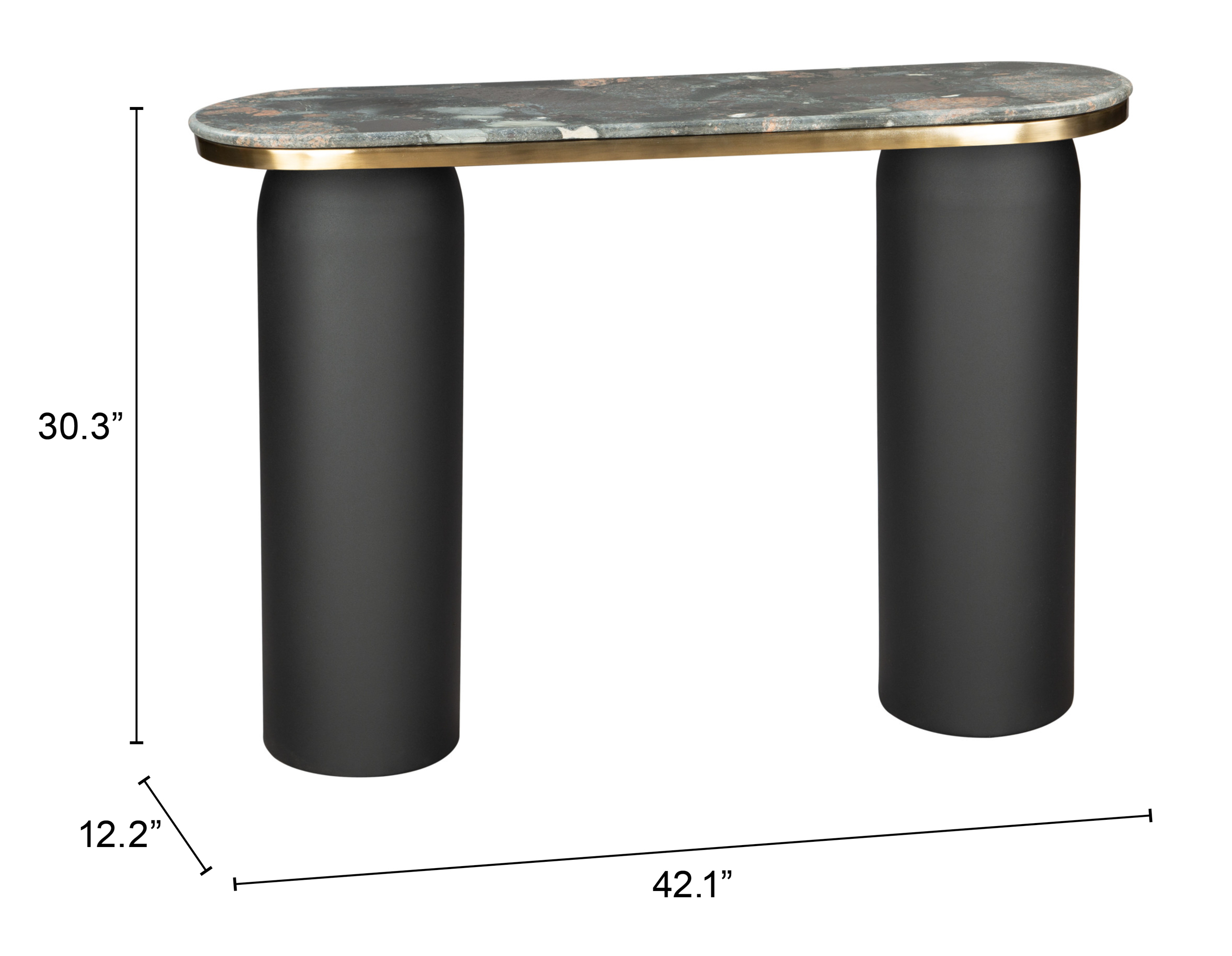 ZUO - Luxor Console Table in Multi-Color