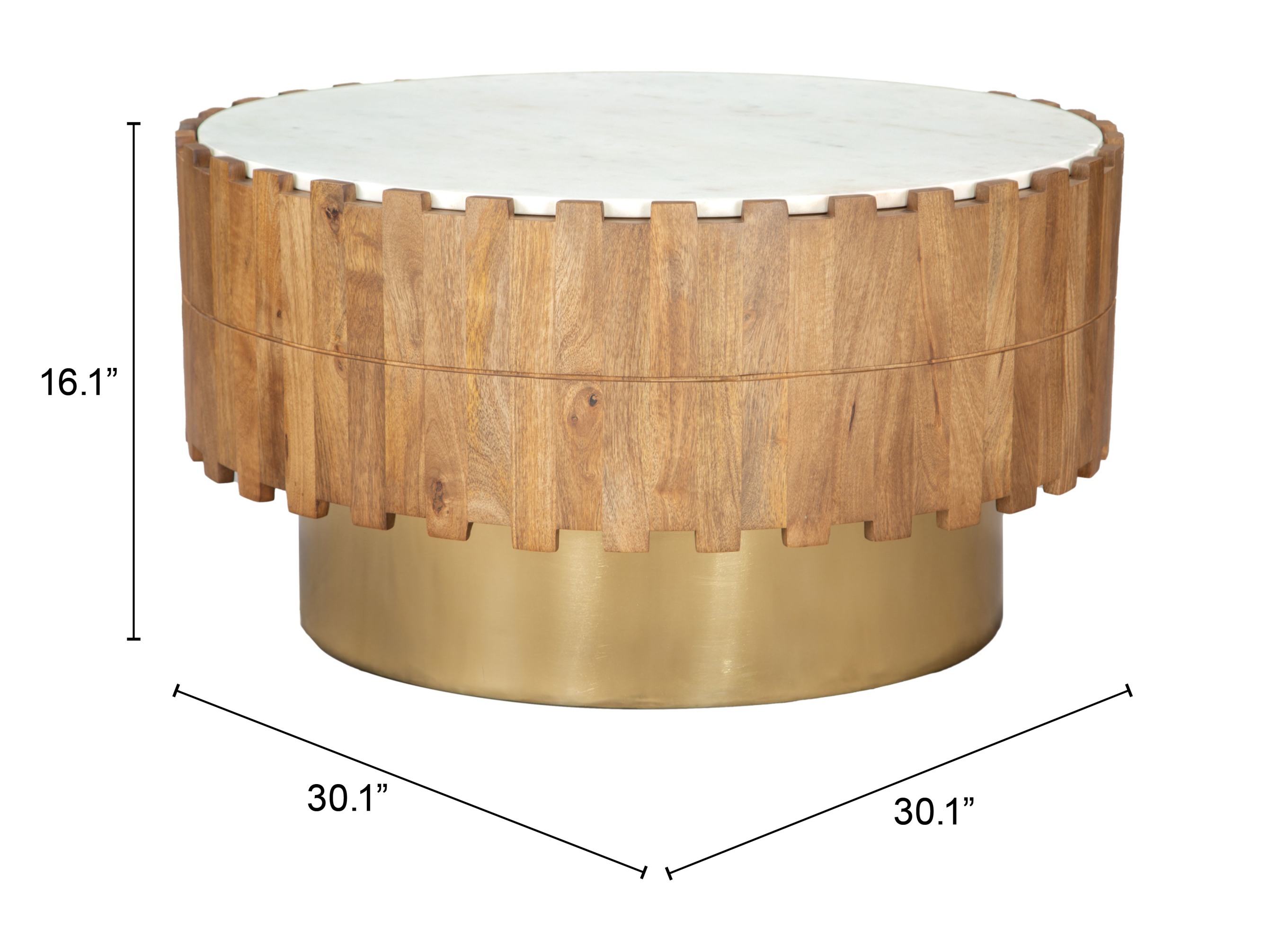 ZUO - Bombay Coffee Table in Natural