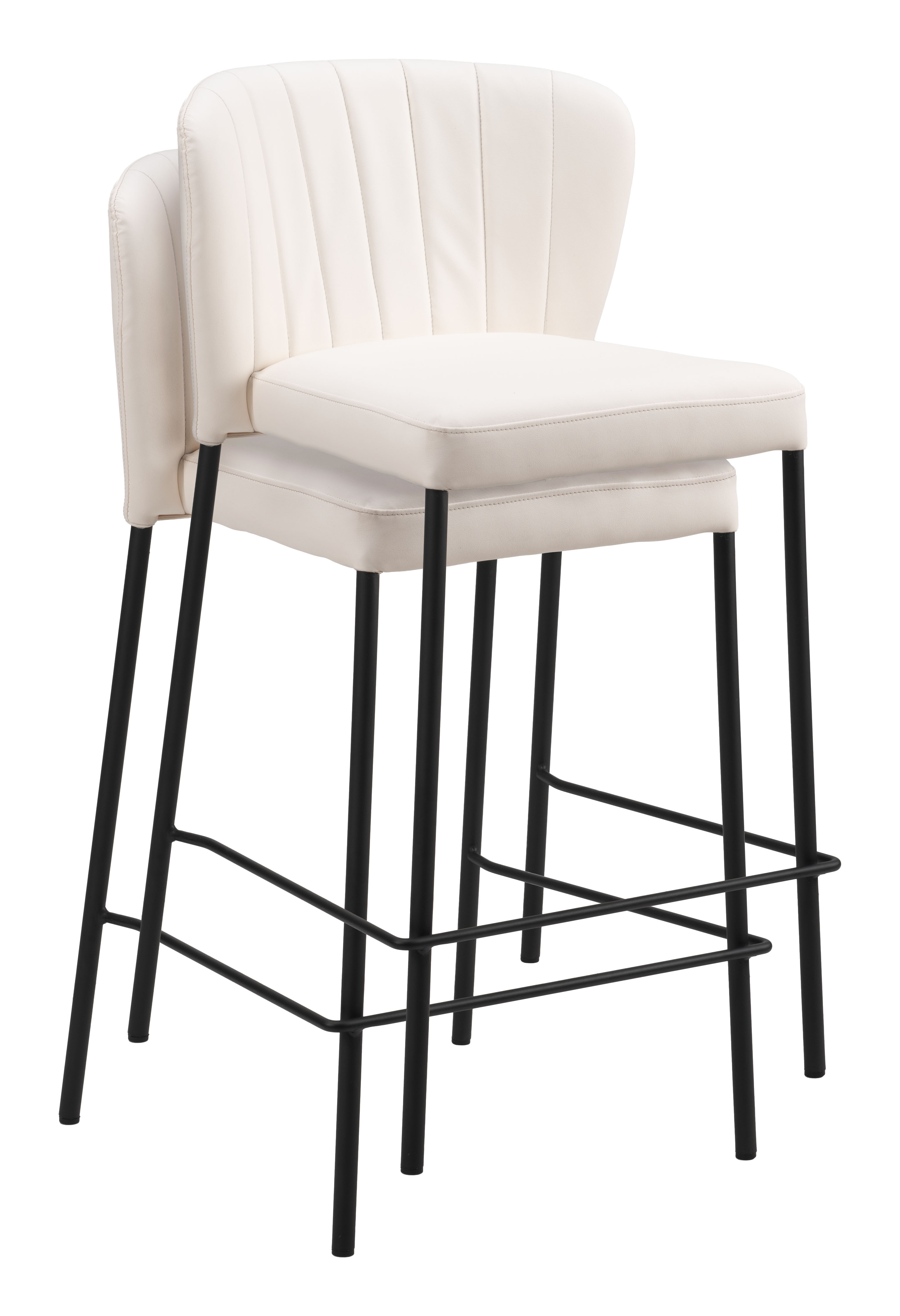 ZUO Linz Counter Stool (Set of 2) - Cream