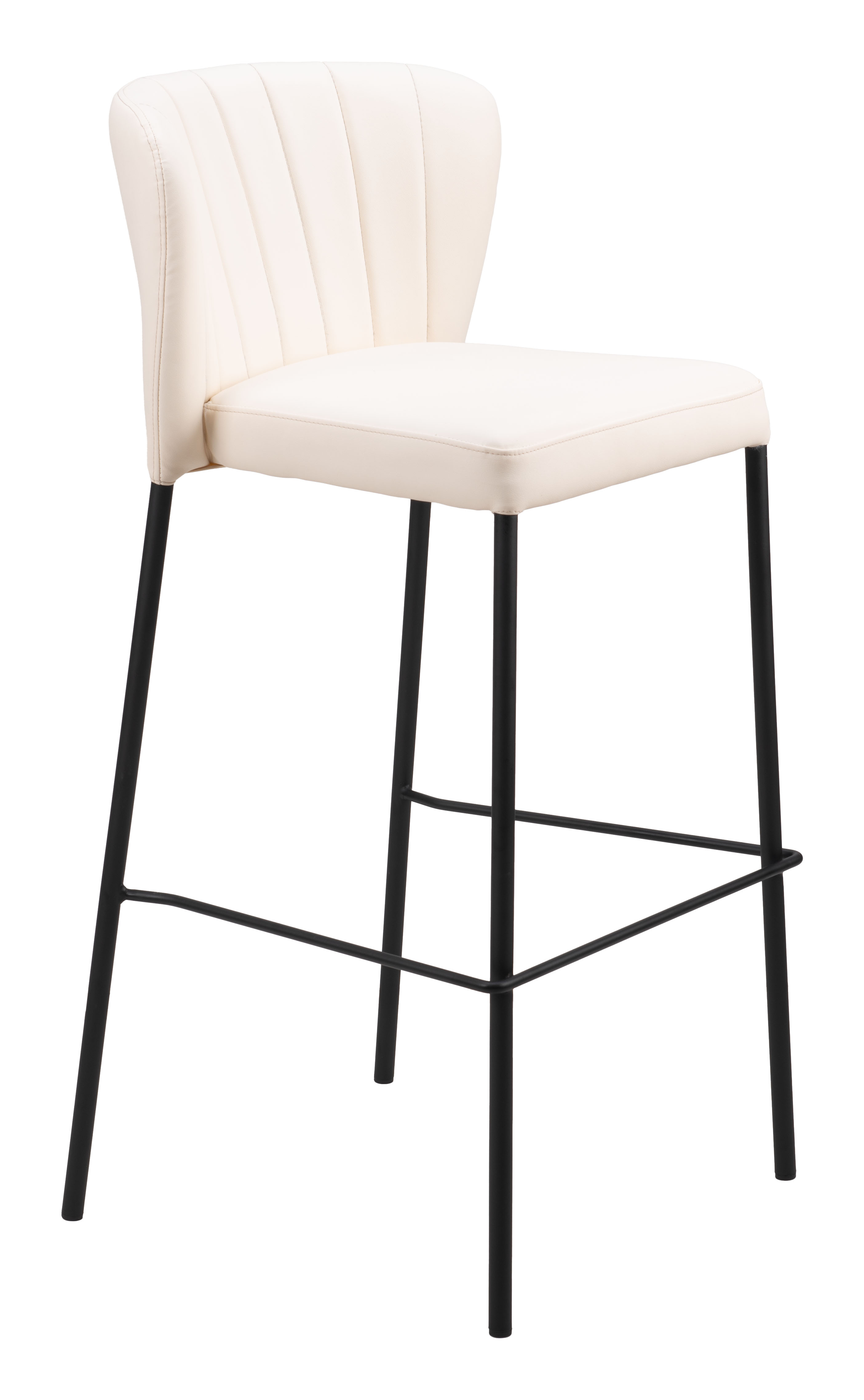 ZUO Linz Barstool (Set of 2) - Cream