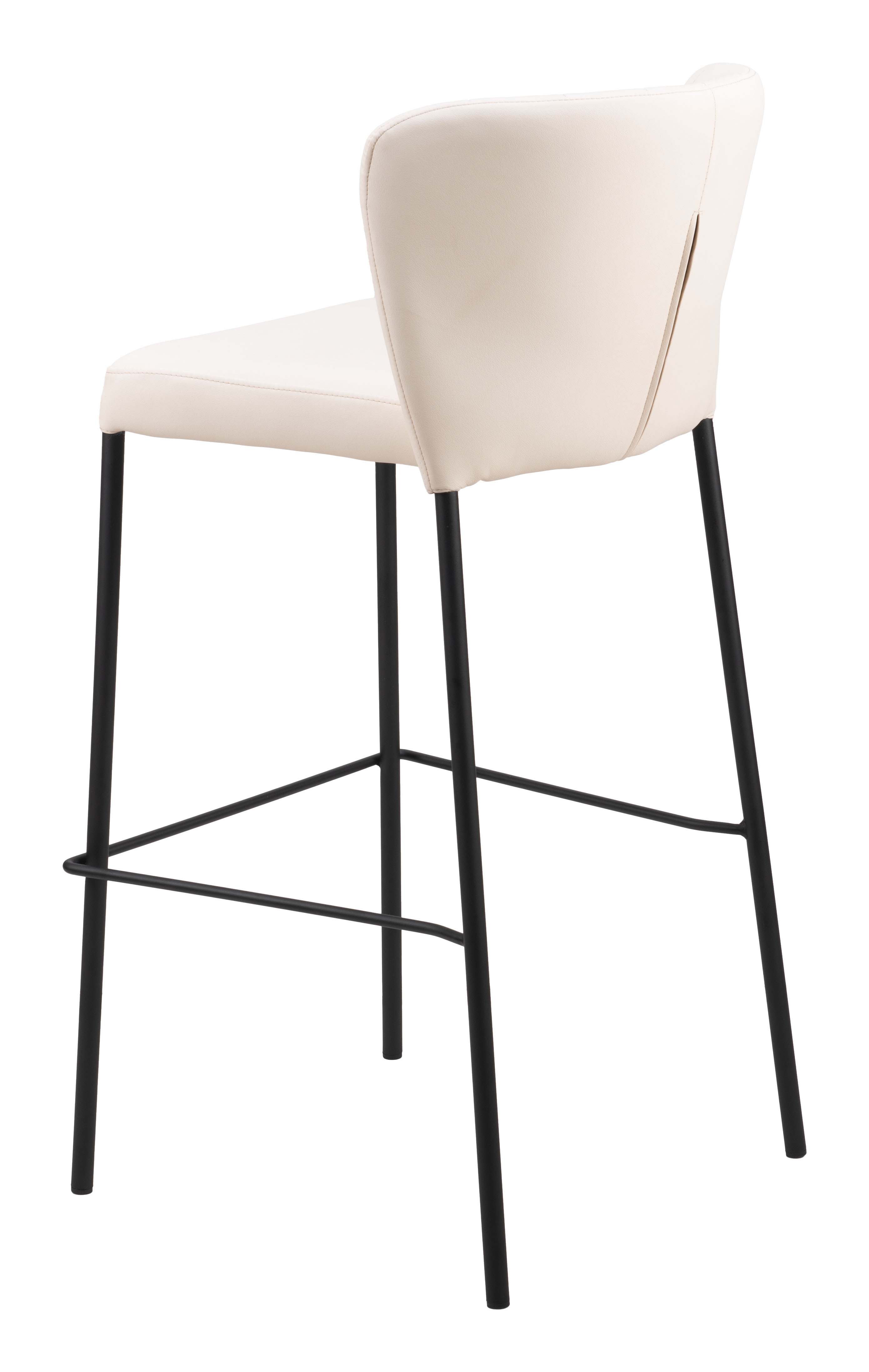 ZUO Linz Barstool (Set of 2) - Cream