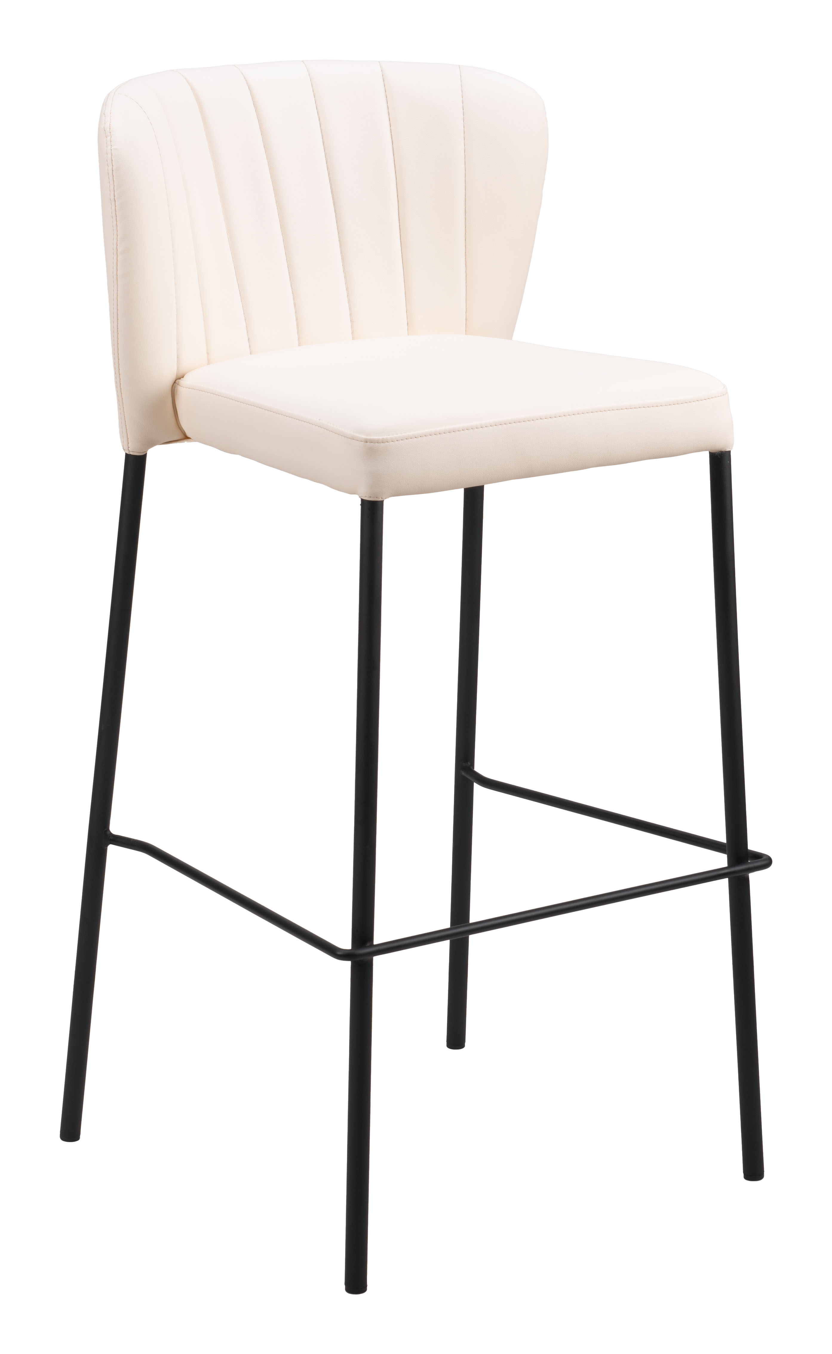 ZUO Linz Barstool (Set of 2) - Cream