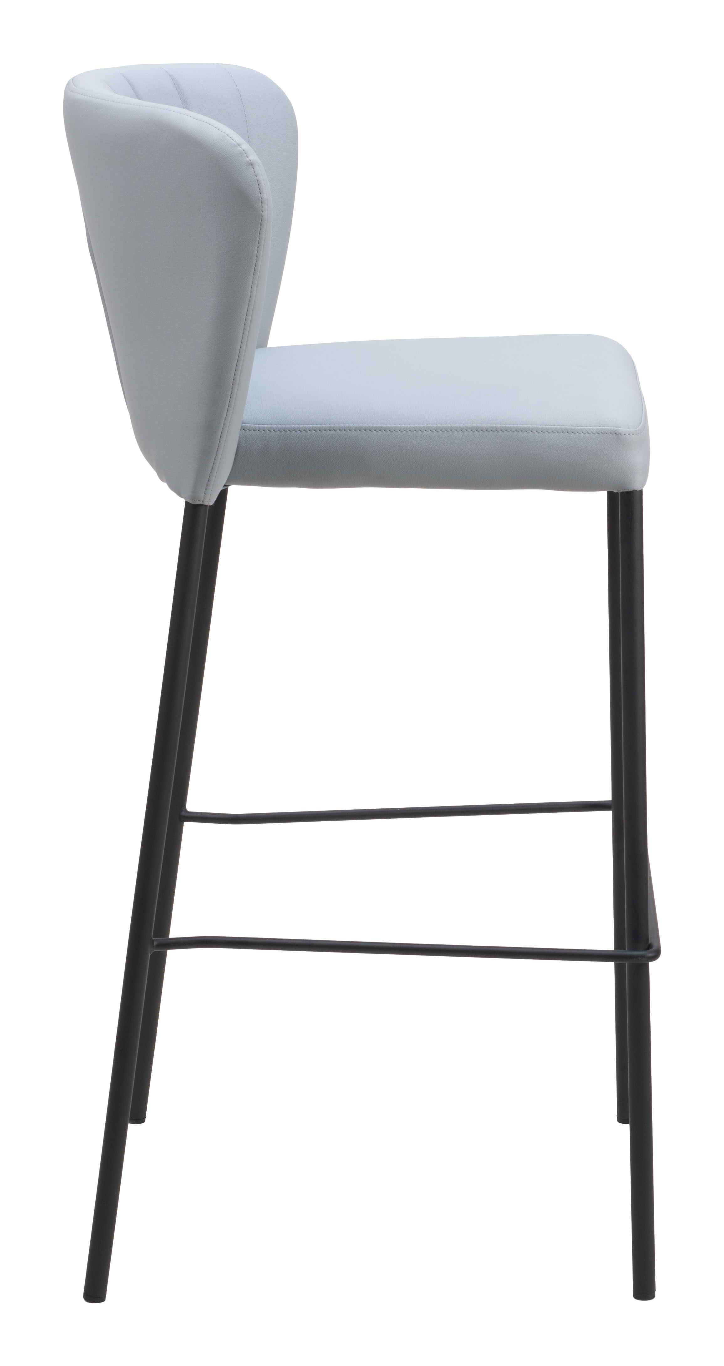 ZUO Linz Barstool (Set of 2) - Gray