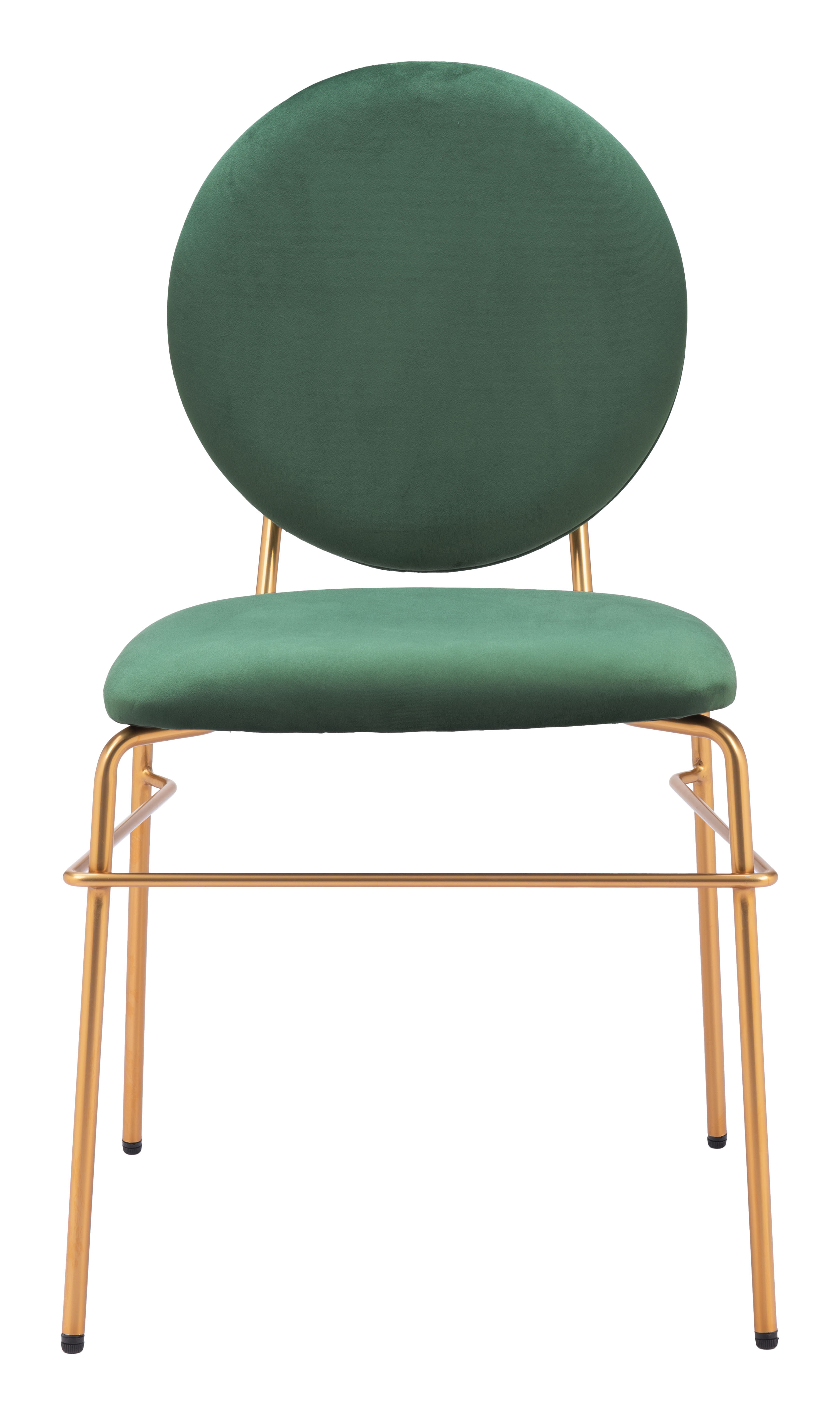 ZUO - Odessa Dining Chair (Set of 2) in Green/Gold