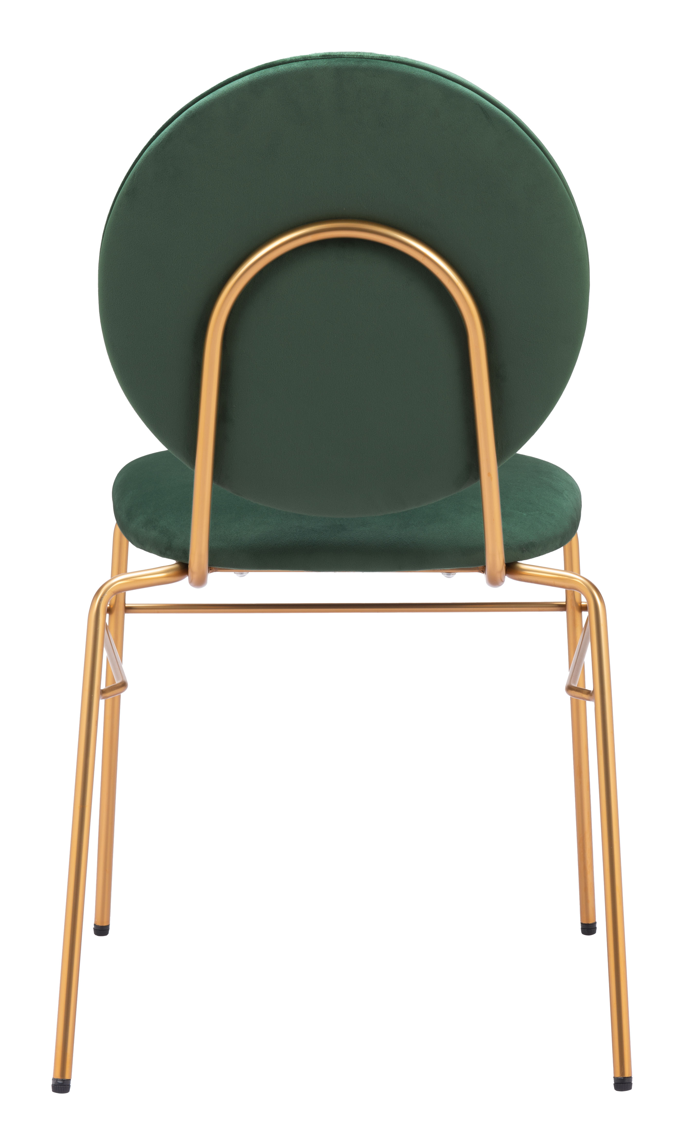 ZUO - Odessa Dining Chair (Set of 2) in Green/Gold