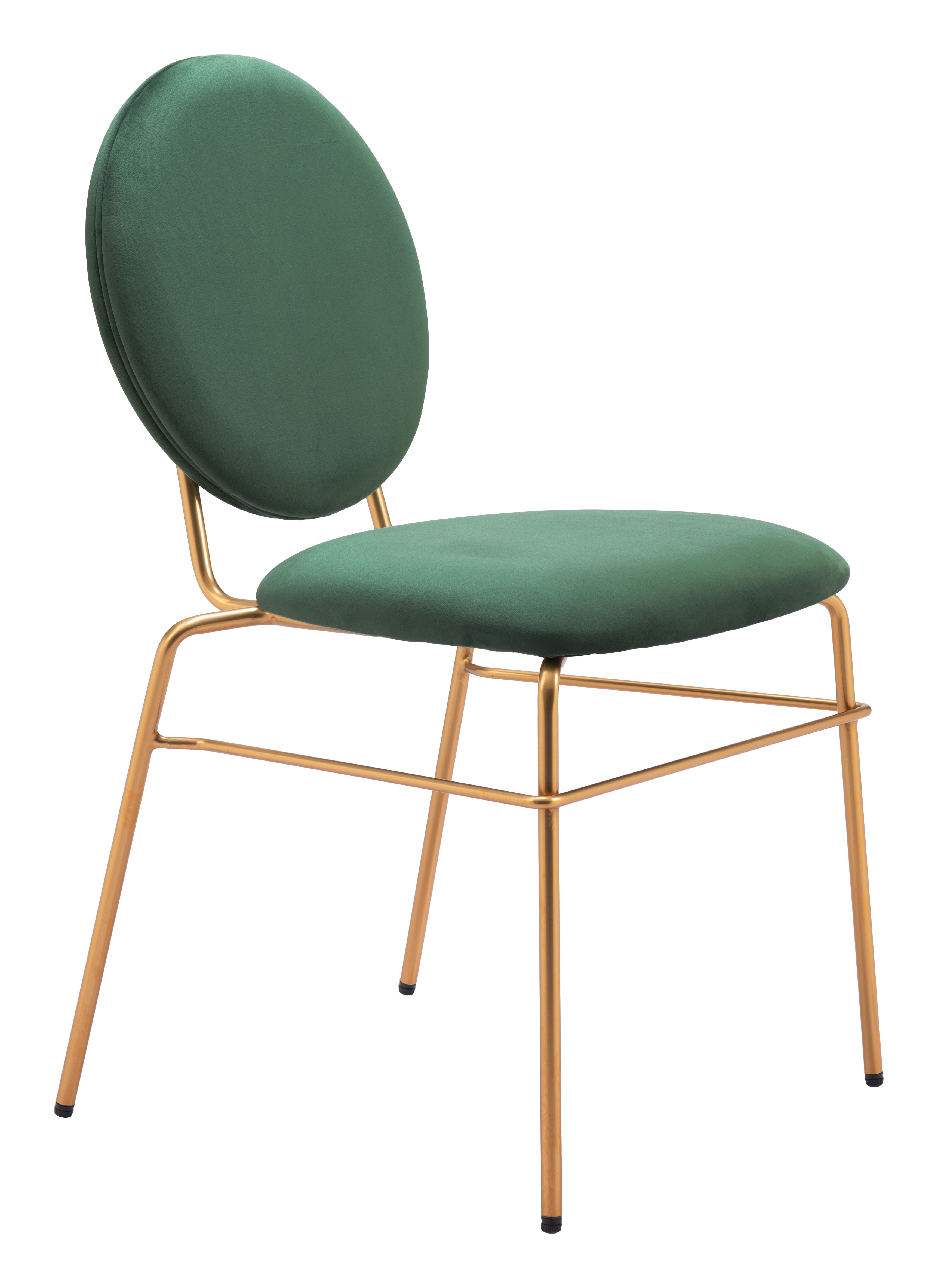 ZUO - Odessa Dining Chair (Set of 2) in Green/Gold