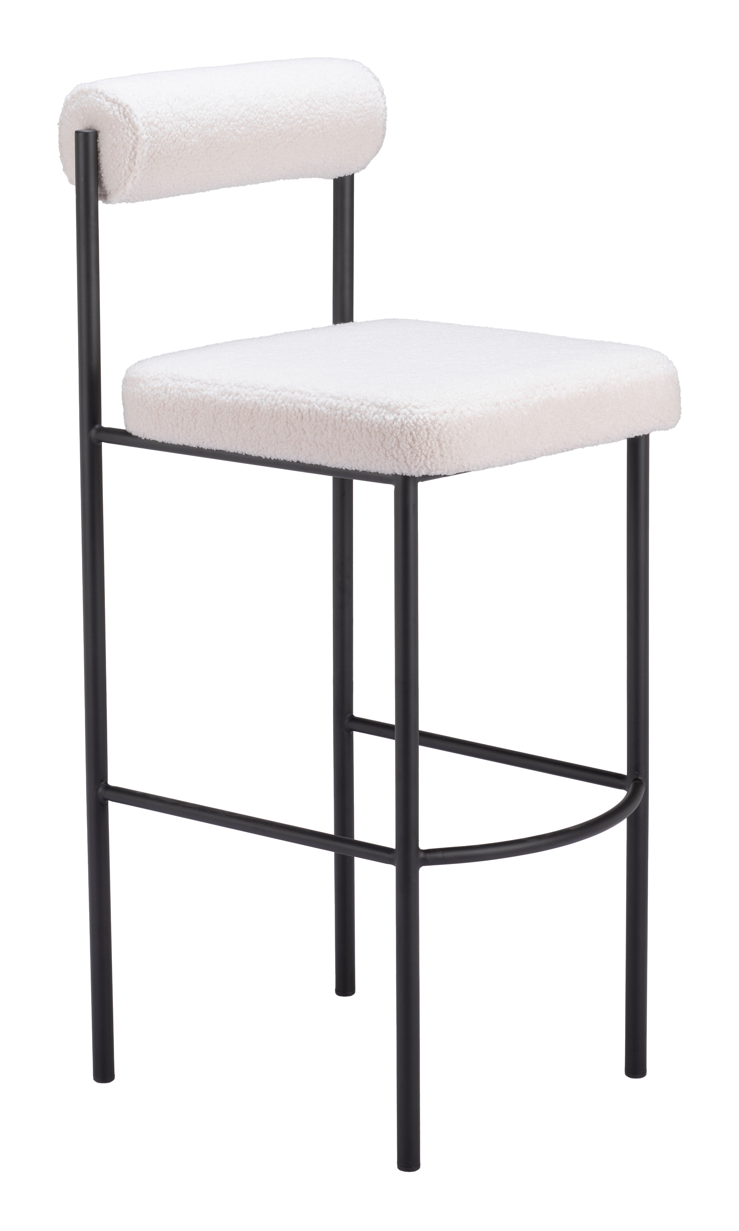 ZUO Livorno Barstool (Set of 2) - Ivory