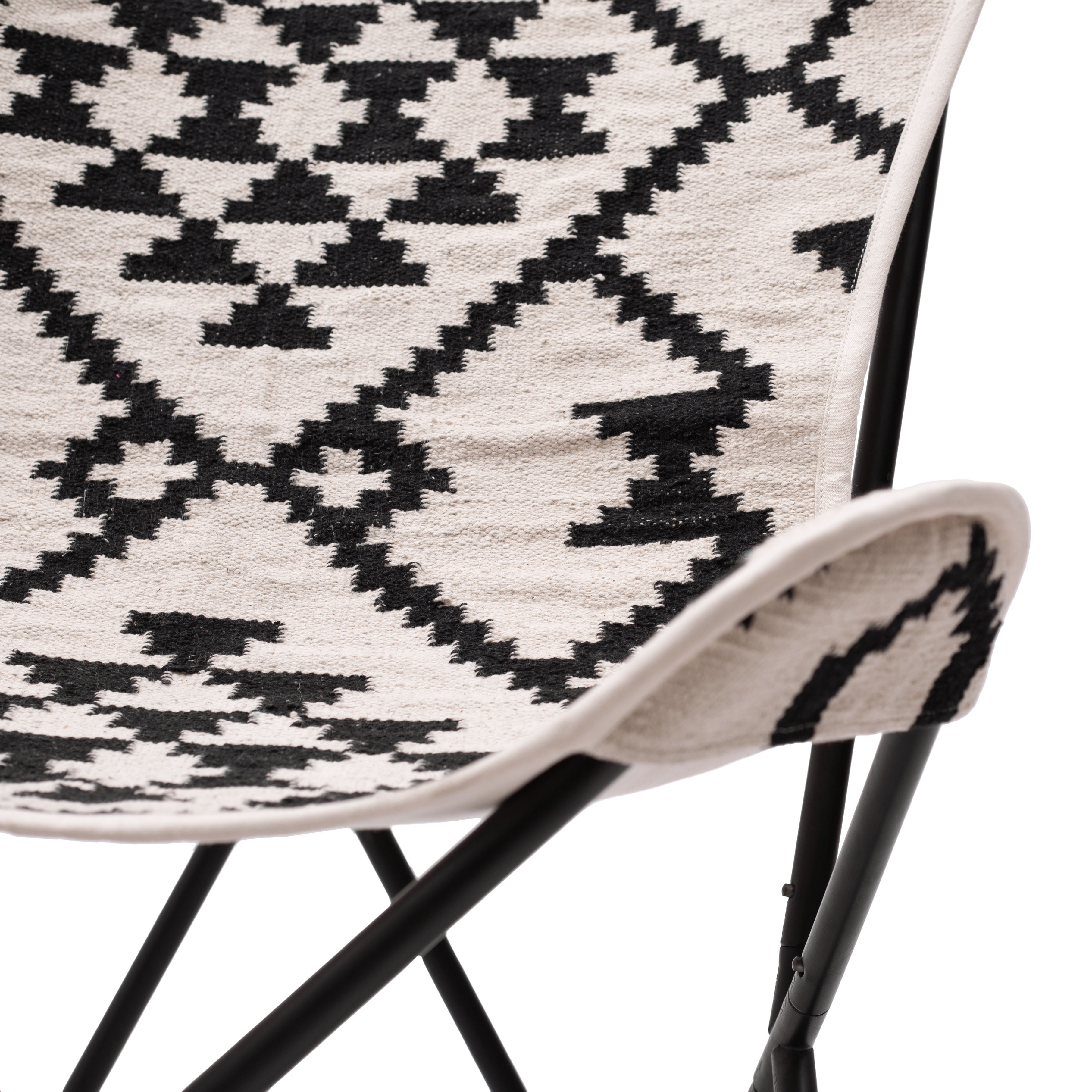 ZUO™ Rabat Accent Chair - Beige/Black