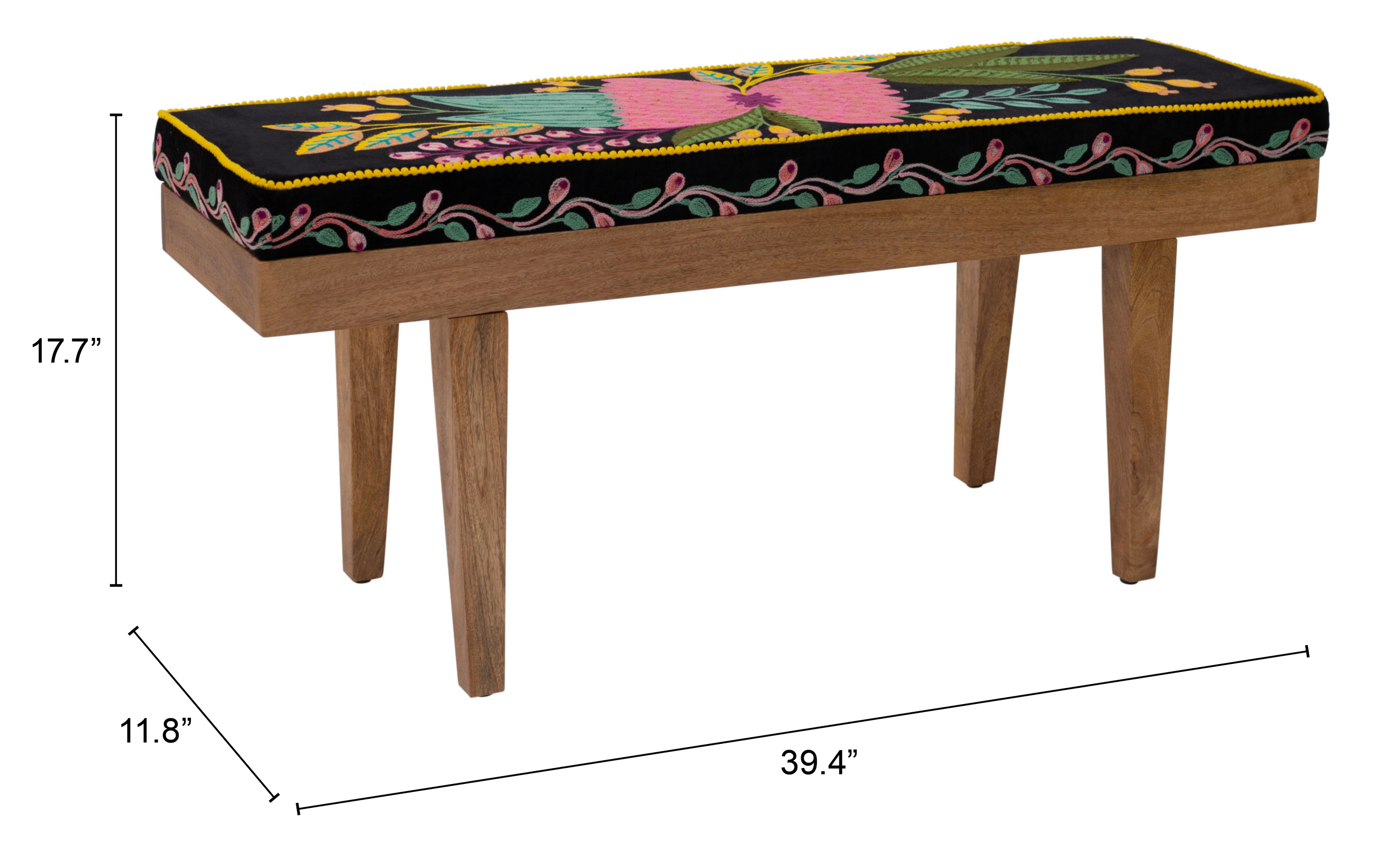 ZUO - Kochi Bench in Multi-Color