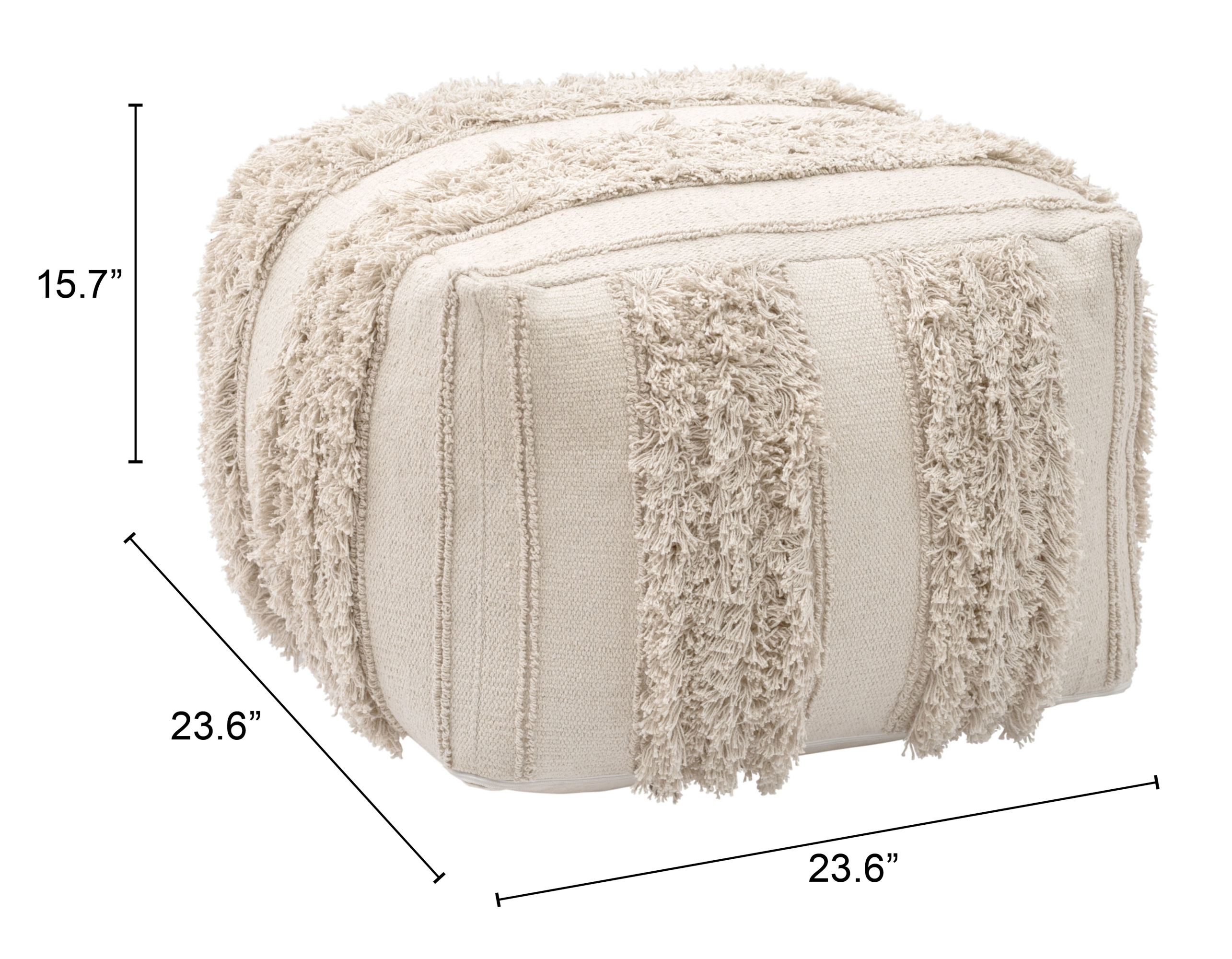 ZUO™ Peru Ottoman - Beige