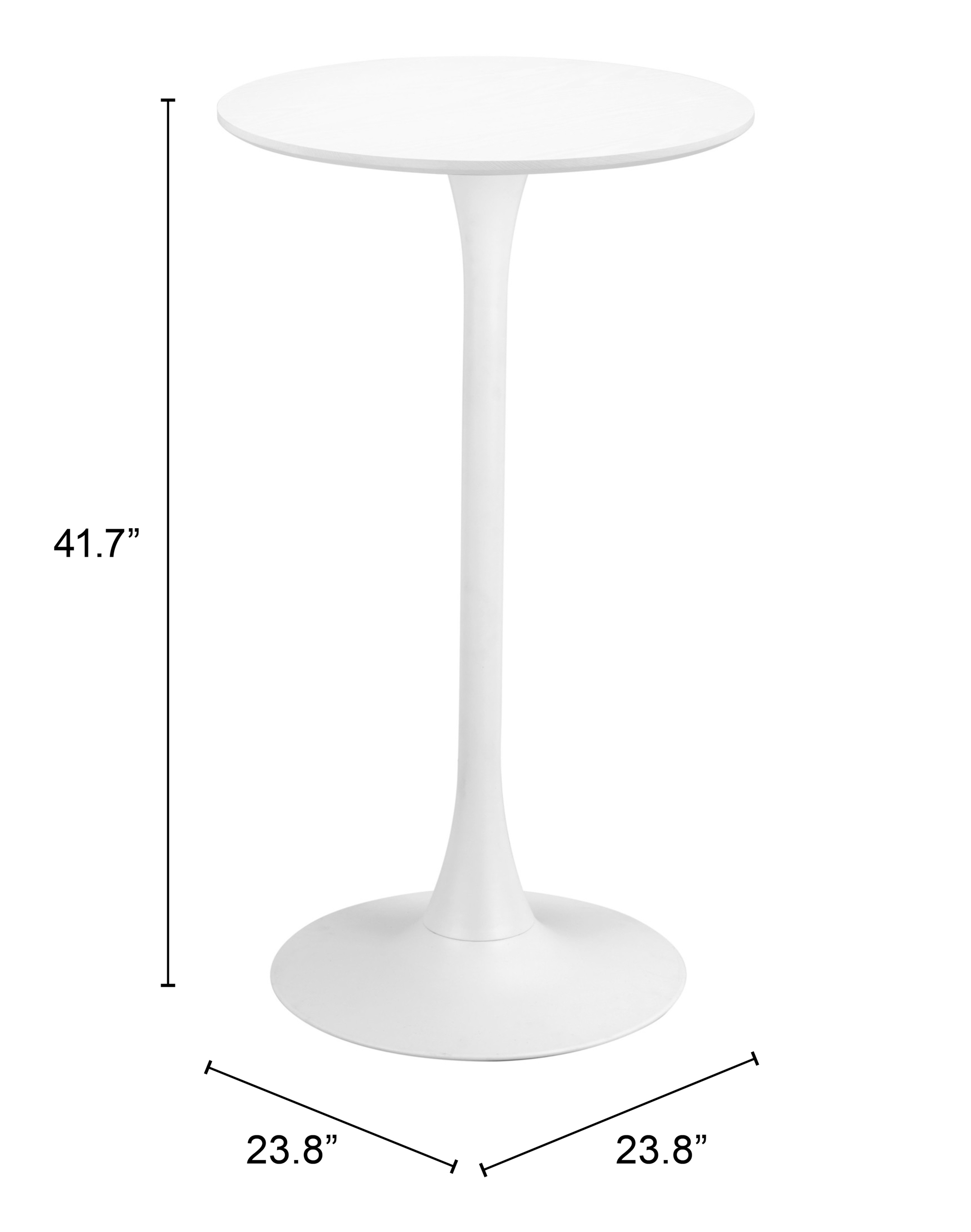 ZUO Auray Bar Table - White