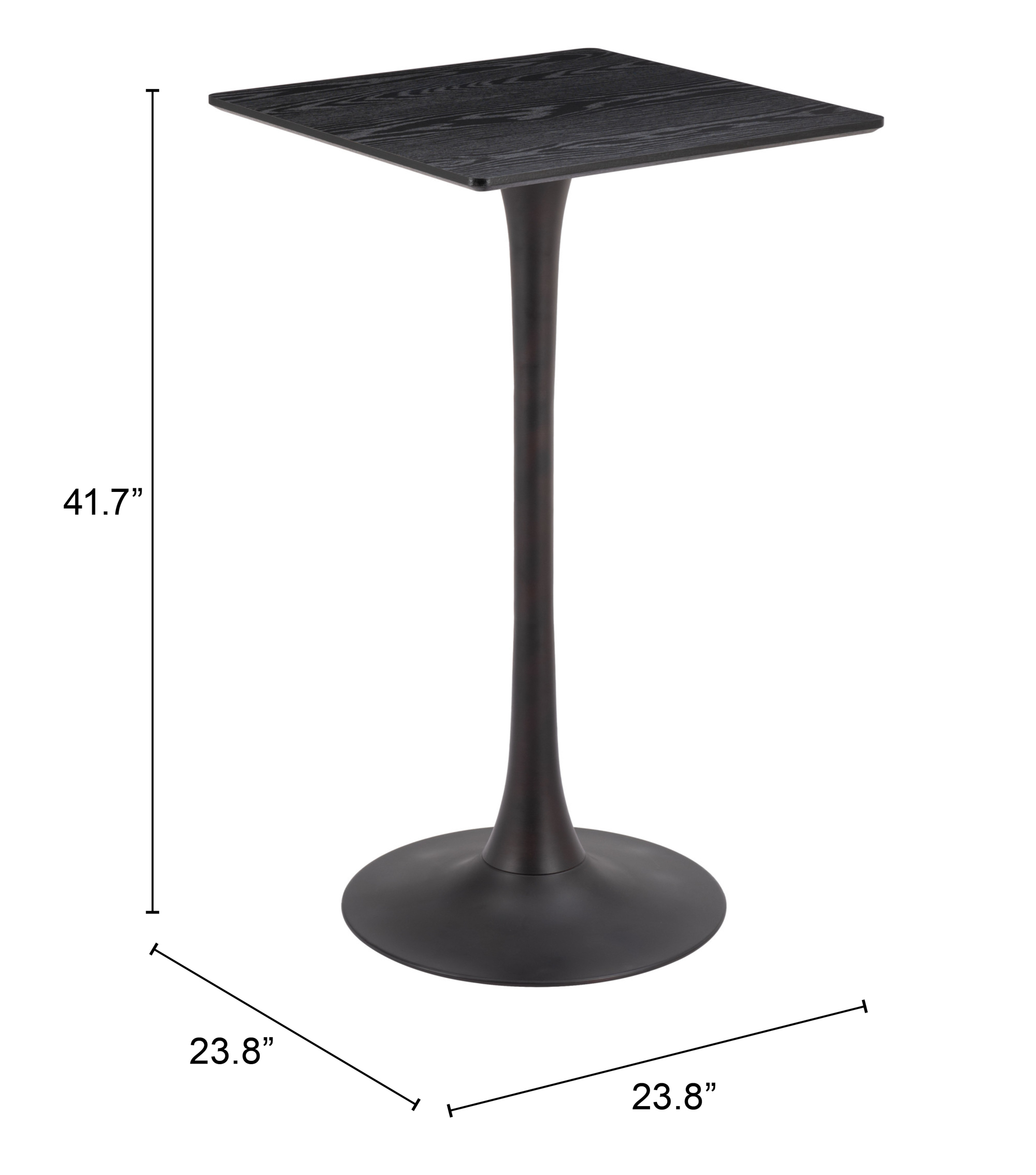 ZUO Valleta Bar Table - Black