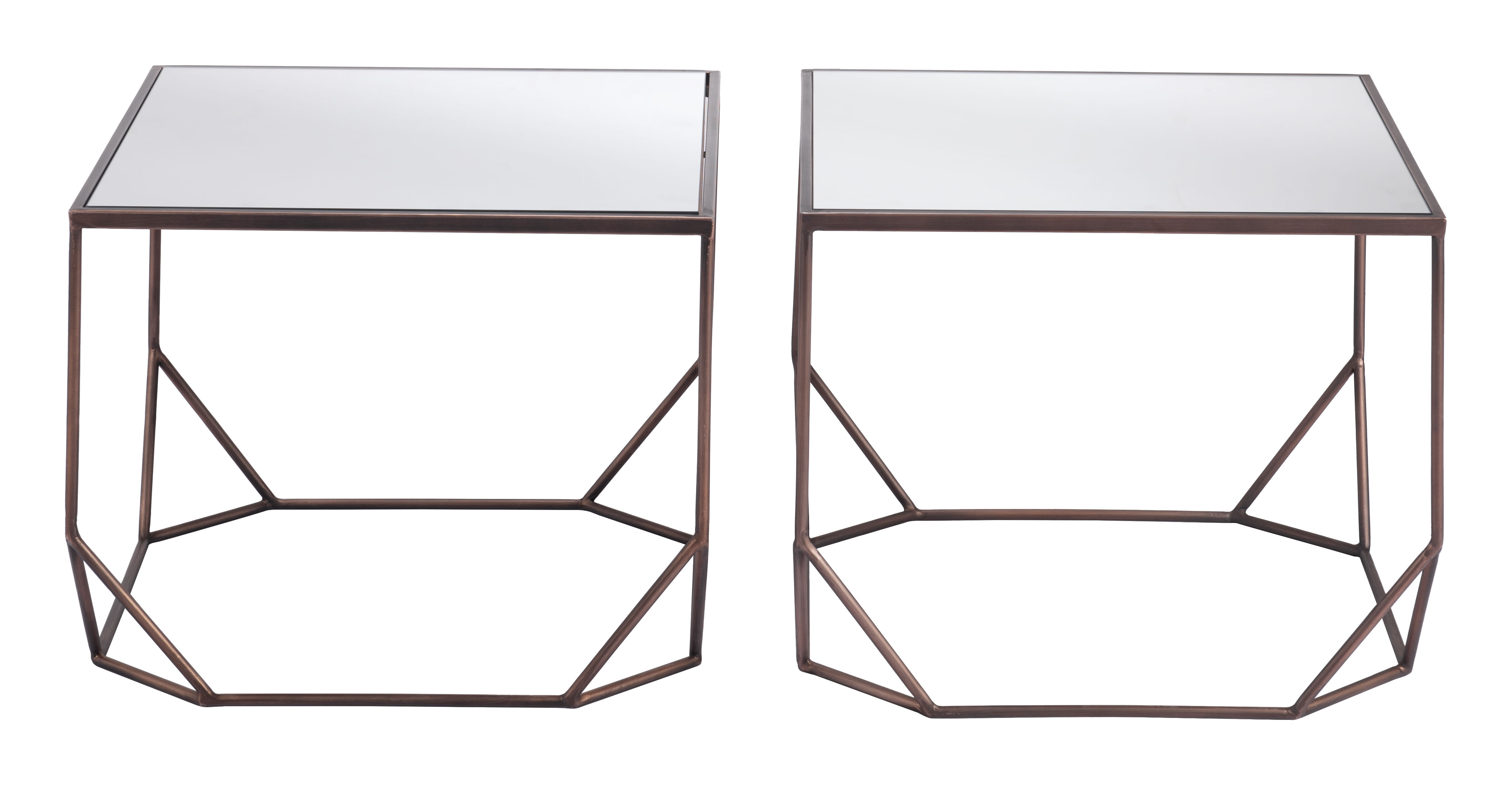 ZUO™ Arzon Coffee Table Set (2-Piece) - Bronze