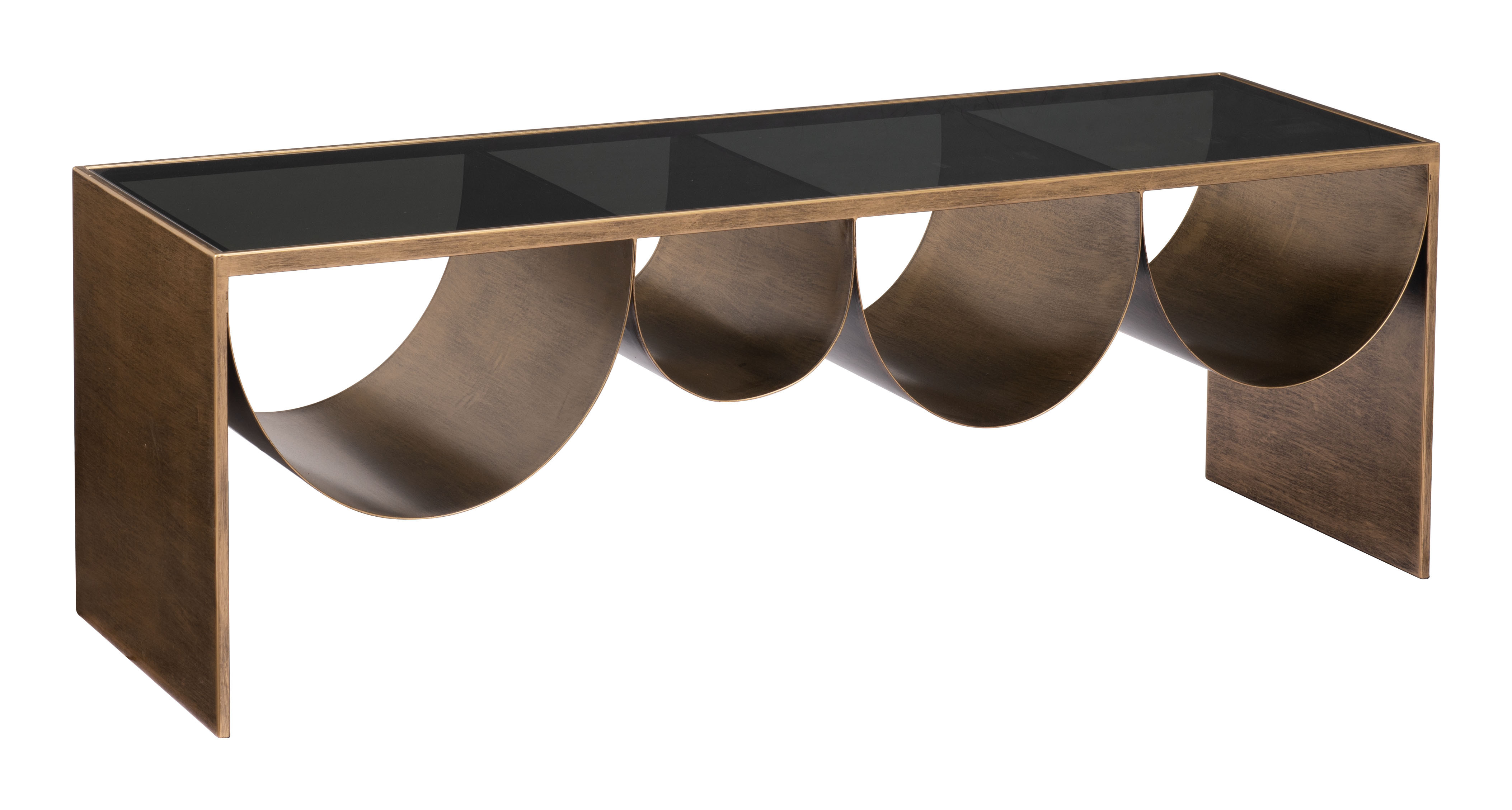 ZUO - Reed Coffee Table in Brass/Black