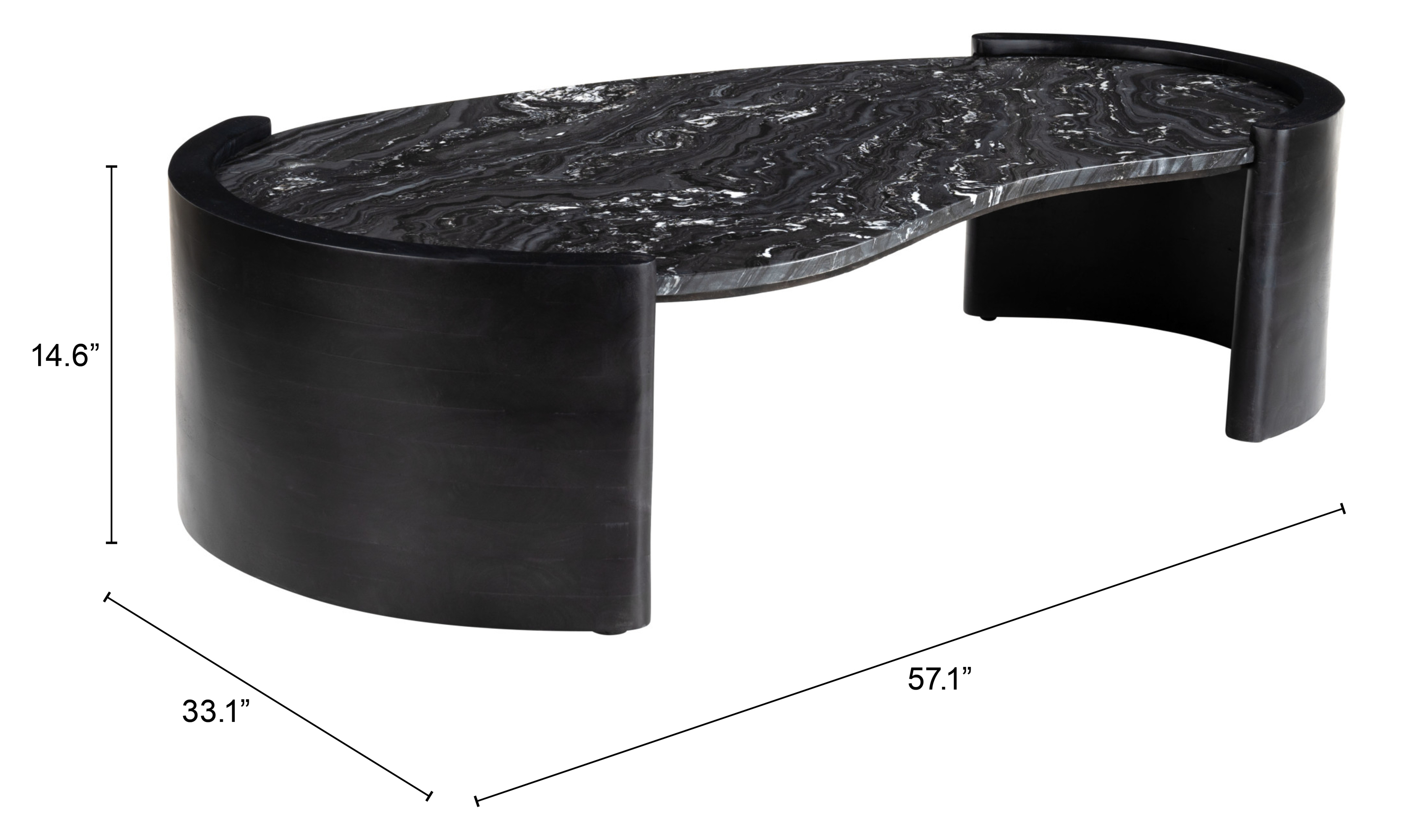 ZUO - Tartini Coffee Table in Black