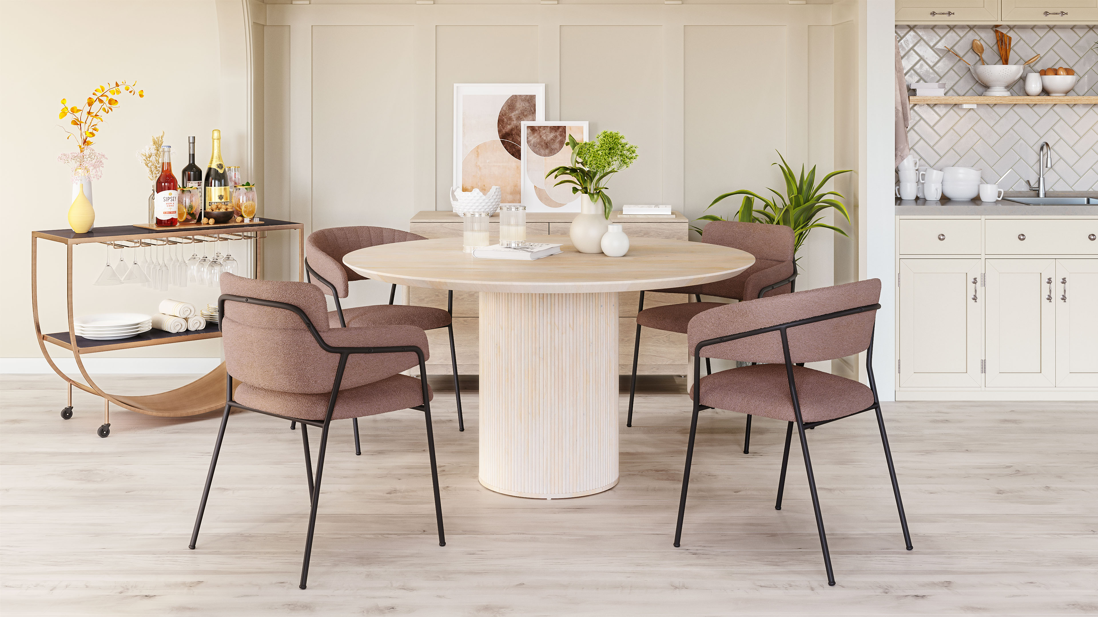 ZUO Izola Dining Table - Natural