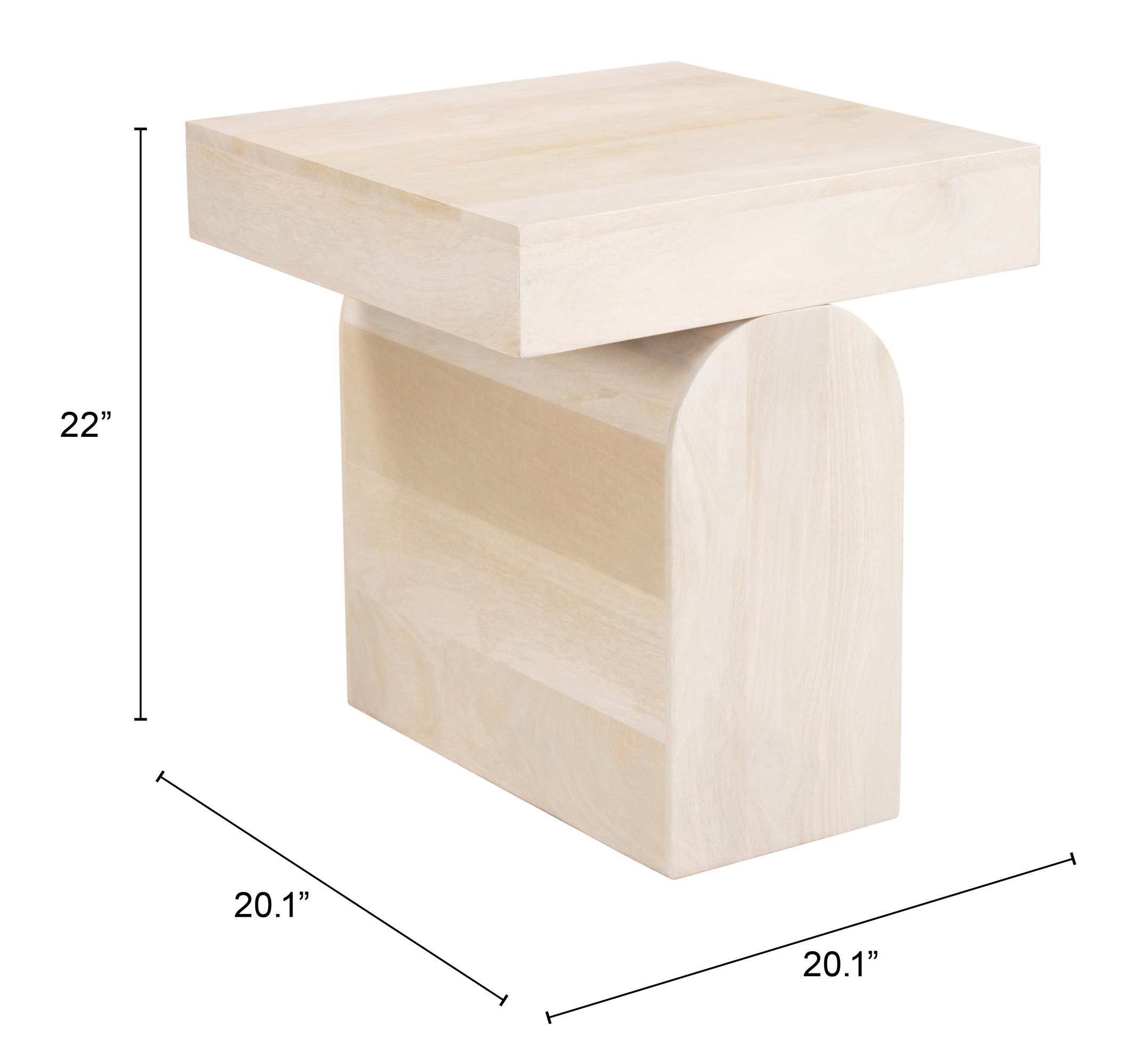 ZUO - Kiel Side Table in Natural