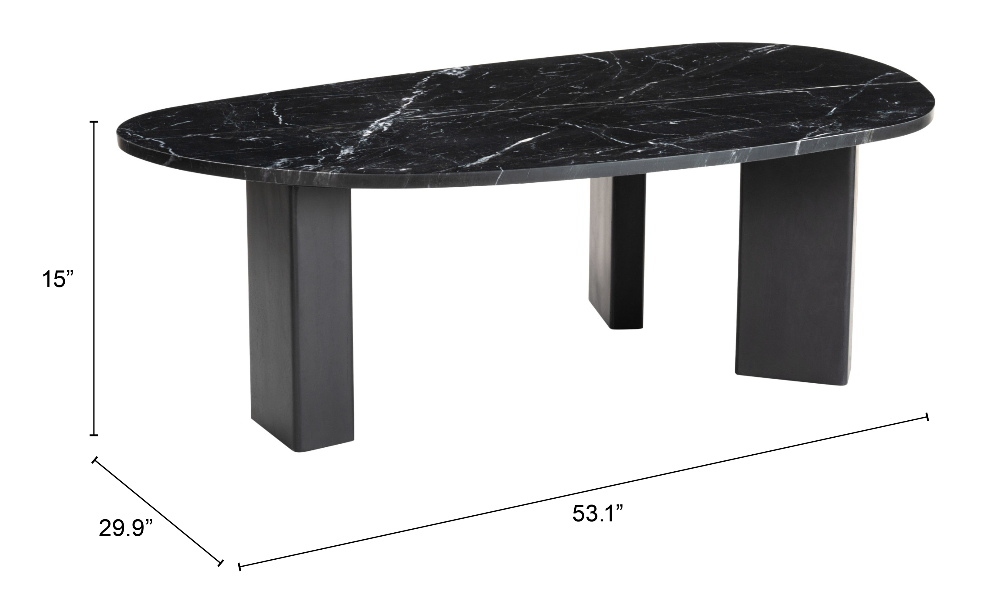 ZUO - Aberdeen Coffee Table in Black