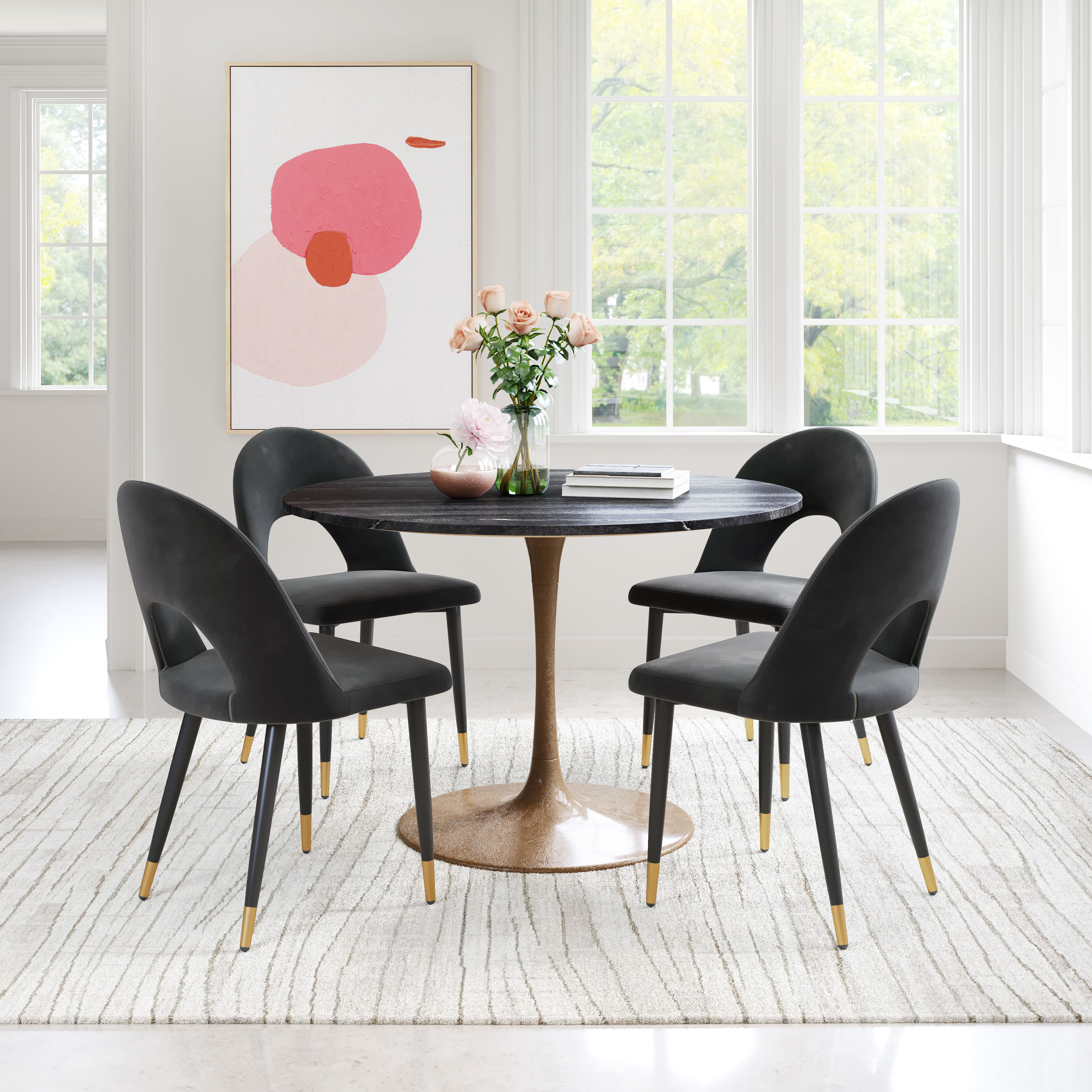 ZUO Menlo Dining Chair (Set of 2) - Black