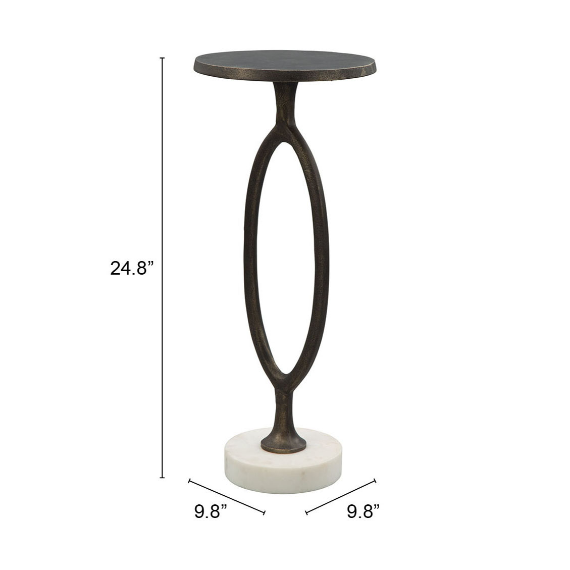 ZUO - Bonita Accent Table in Bronze