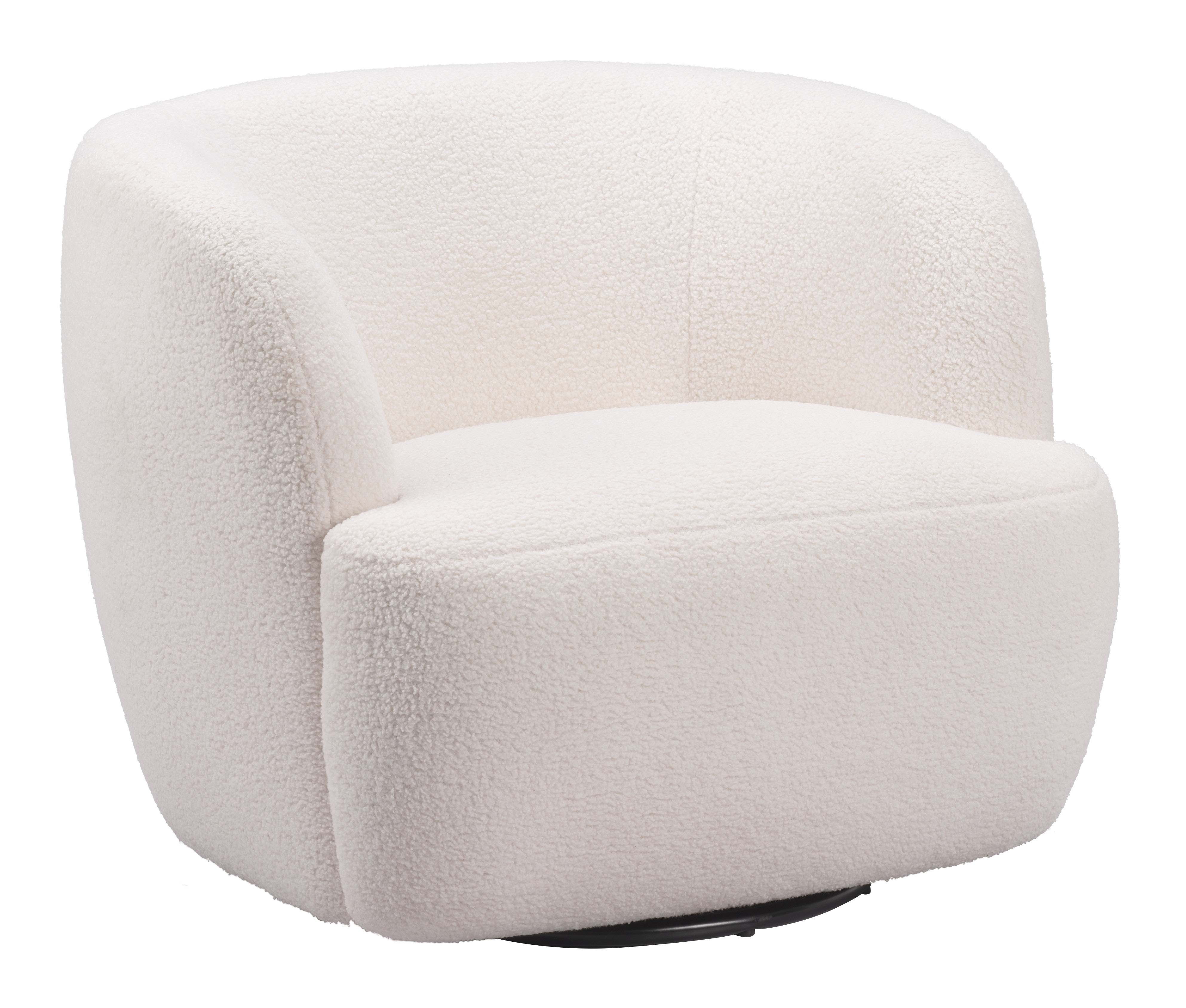 ZUO Govan Swivel Chair - Ivory