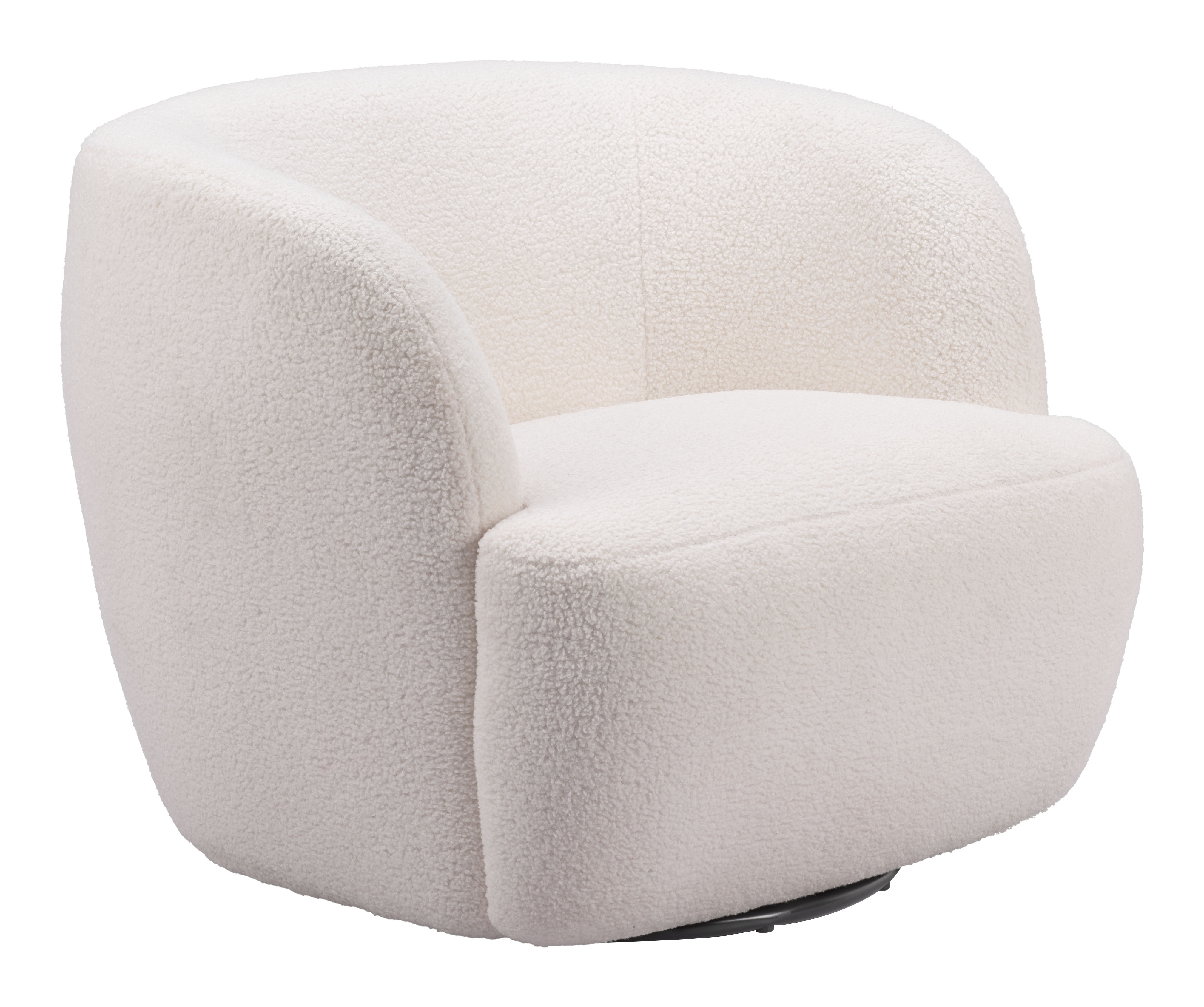 ZUO Govan Swivel Chair - Ivory