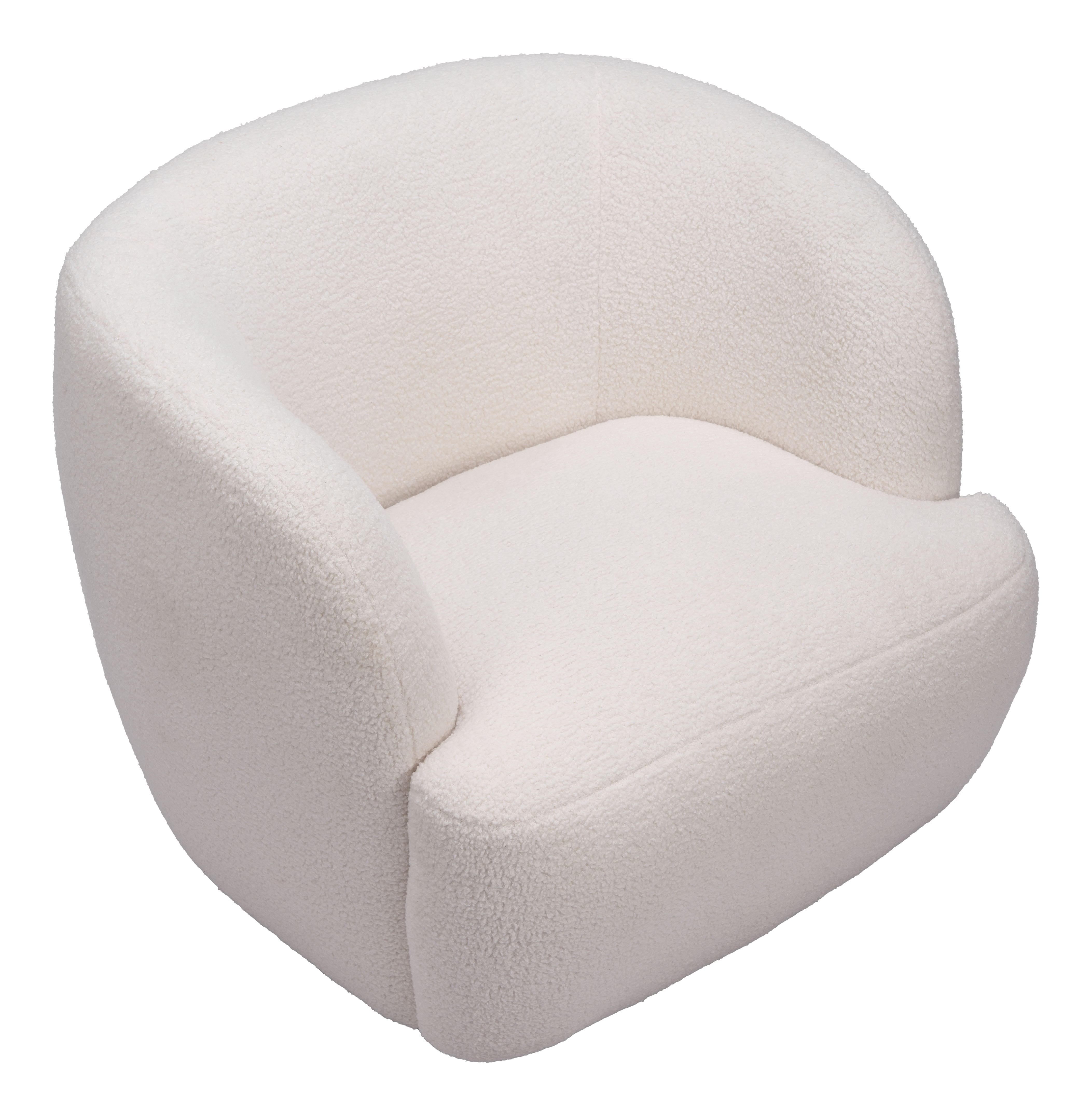 ZUO Govan Swivel Chair - Ivory