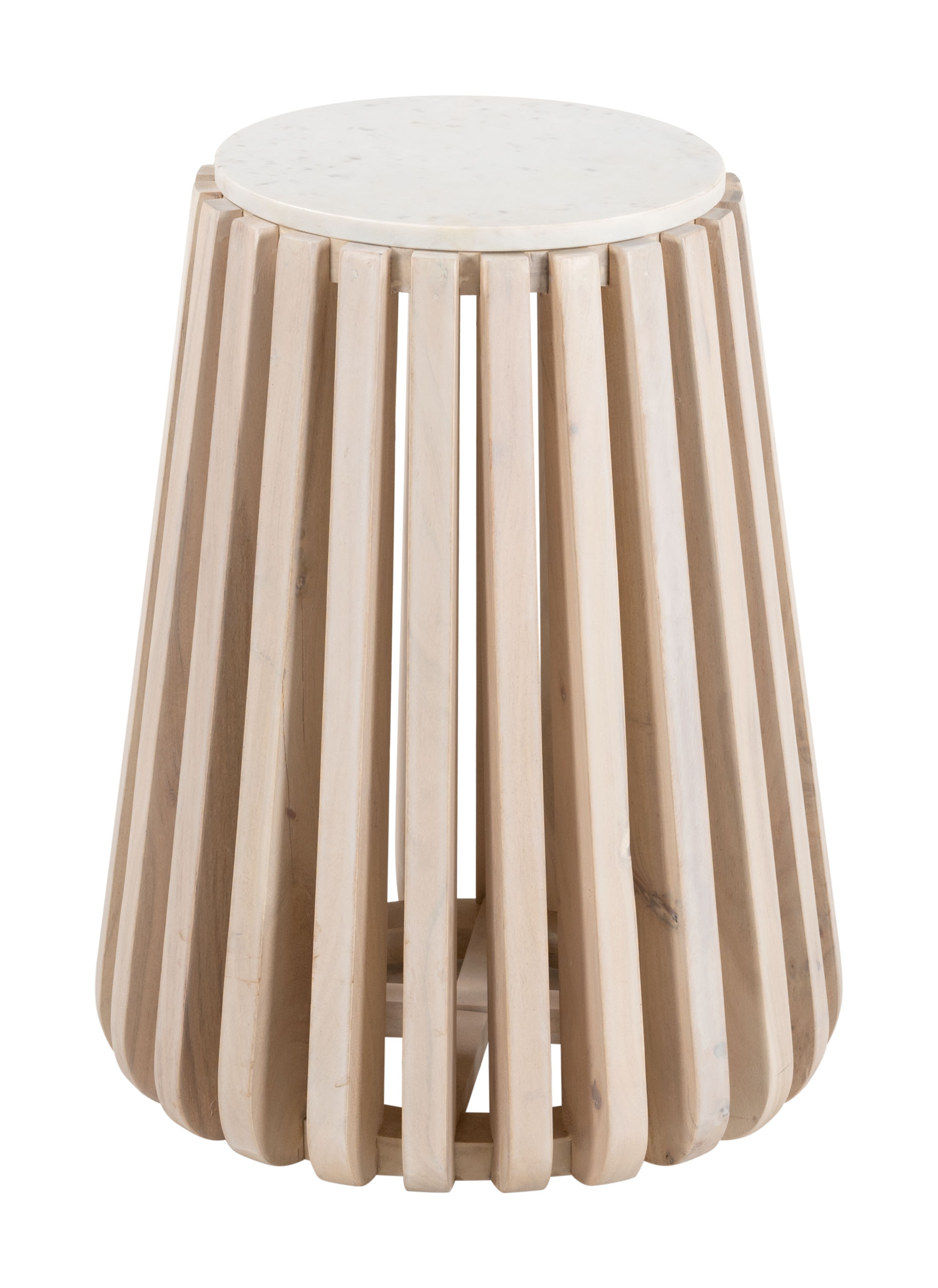 ZUO - Cyprus Side Table in White/Natural