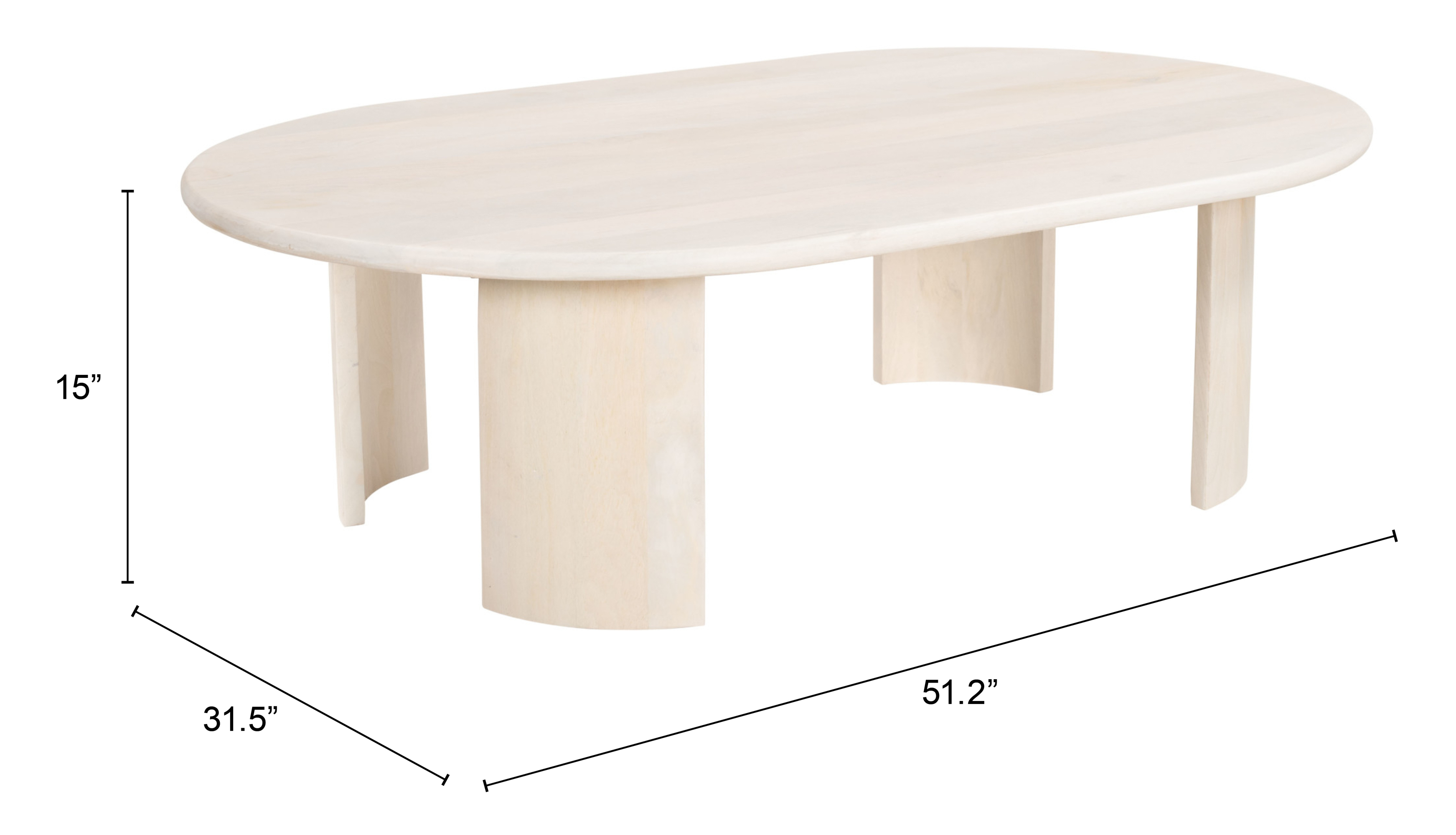 ZUO - Risan Coffee Table in Natural