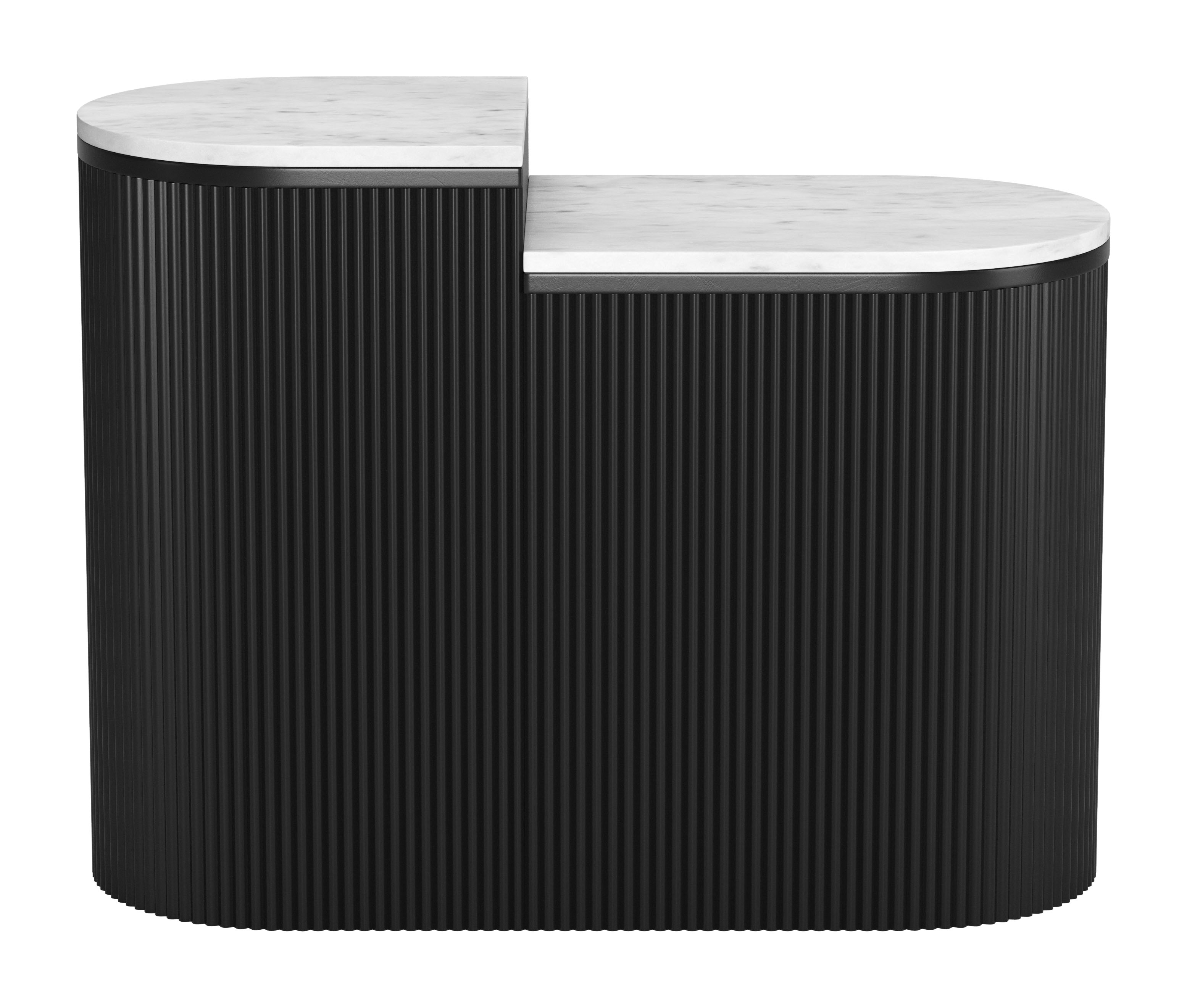 ZUO Ormara Side Table Set (2-Piece) - White/Black