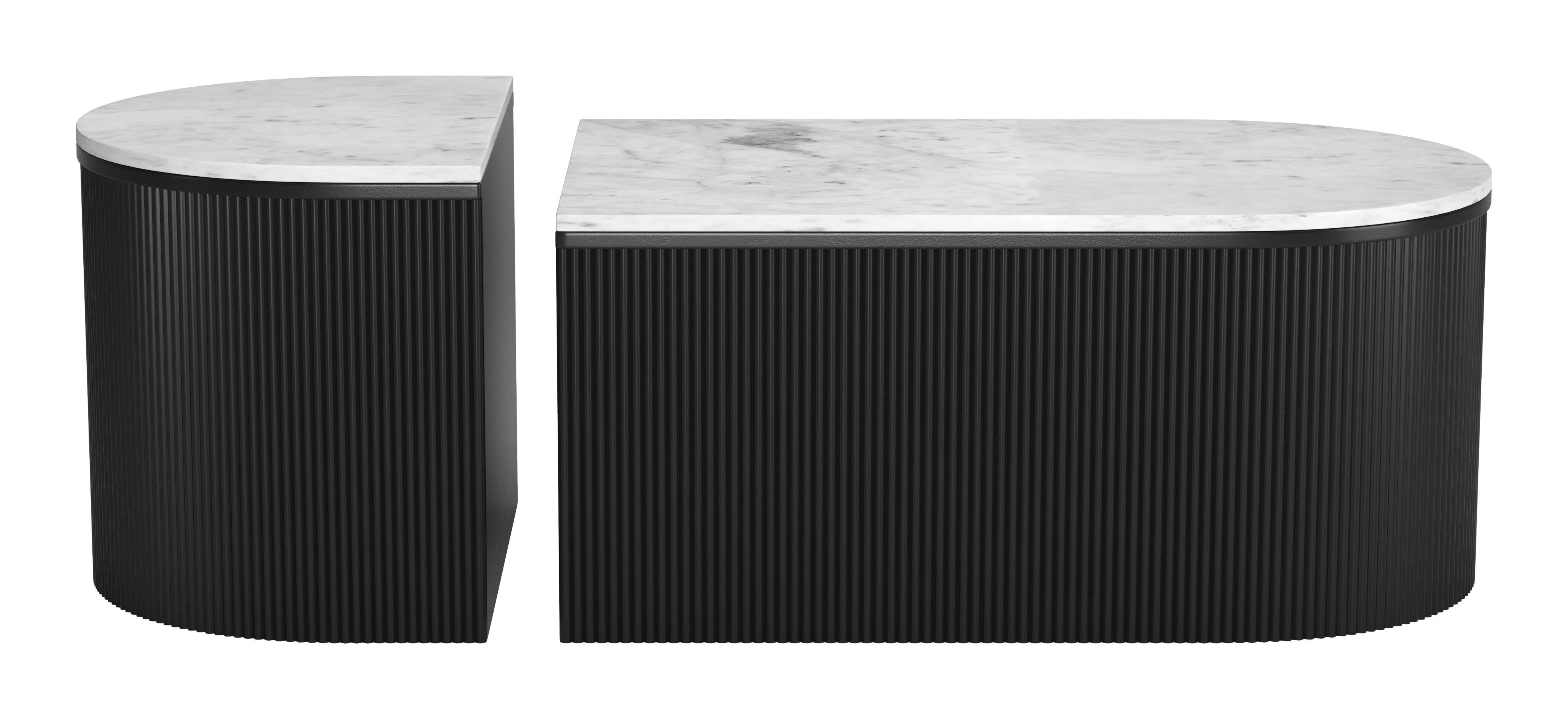 ZUO Ormara Coffee Table Set (2-Piece) - White/Black