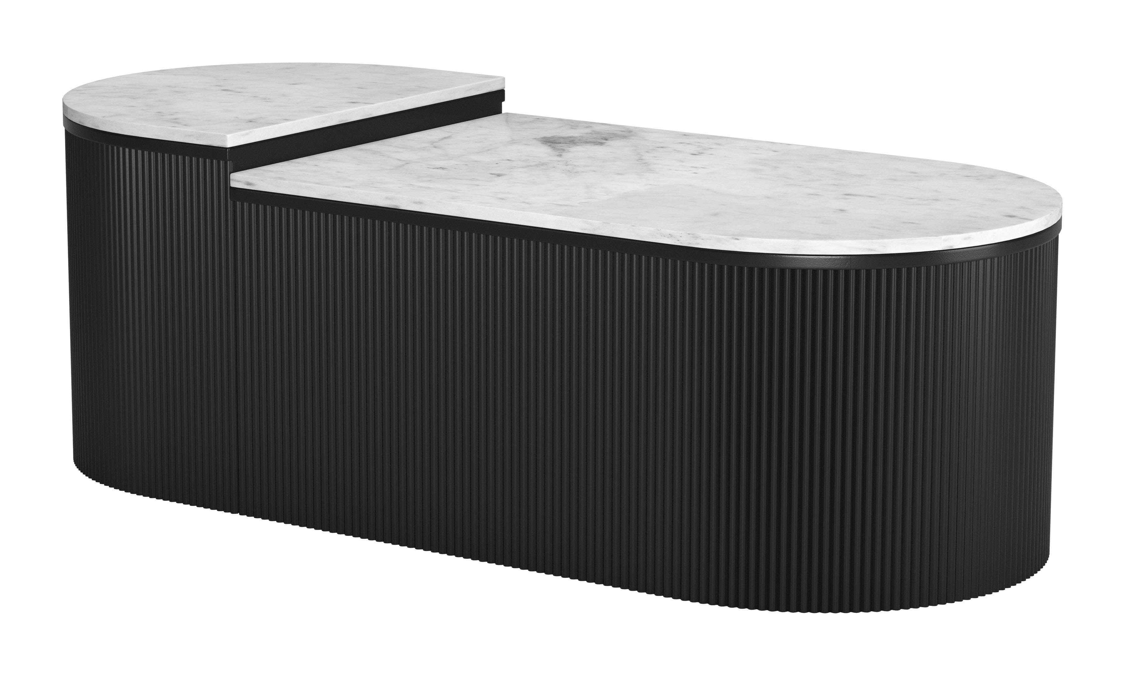 ZUO Ormara Coffee Table Set (2-Piece) - White/Black