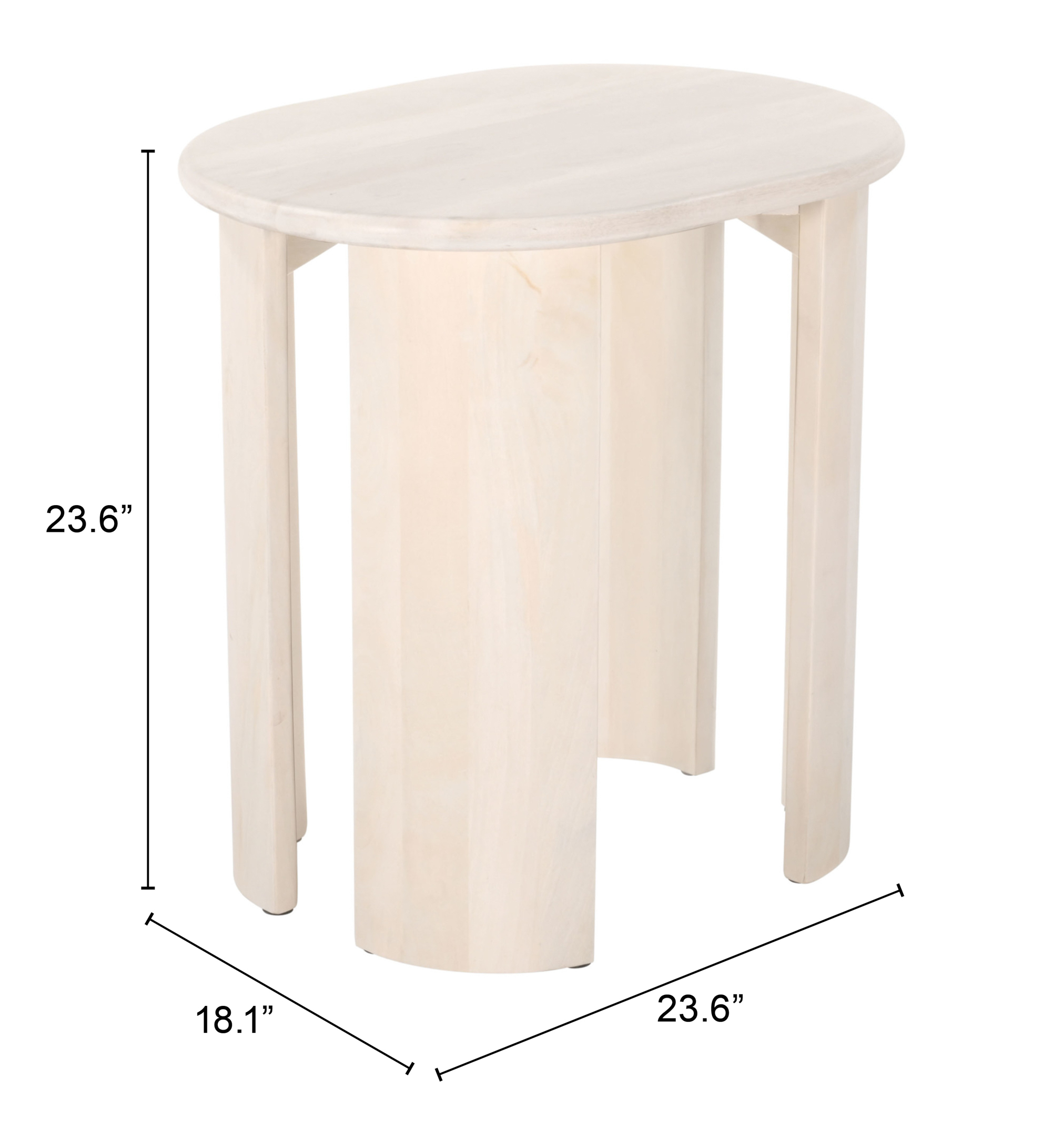 ZUO - Risan Side Table in Natural