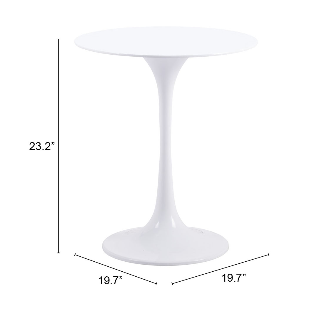 ZUO - Wilco Side Table in White