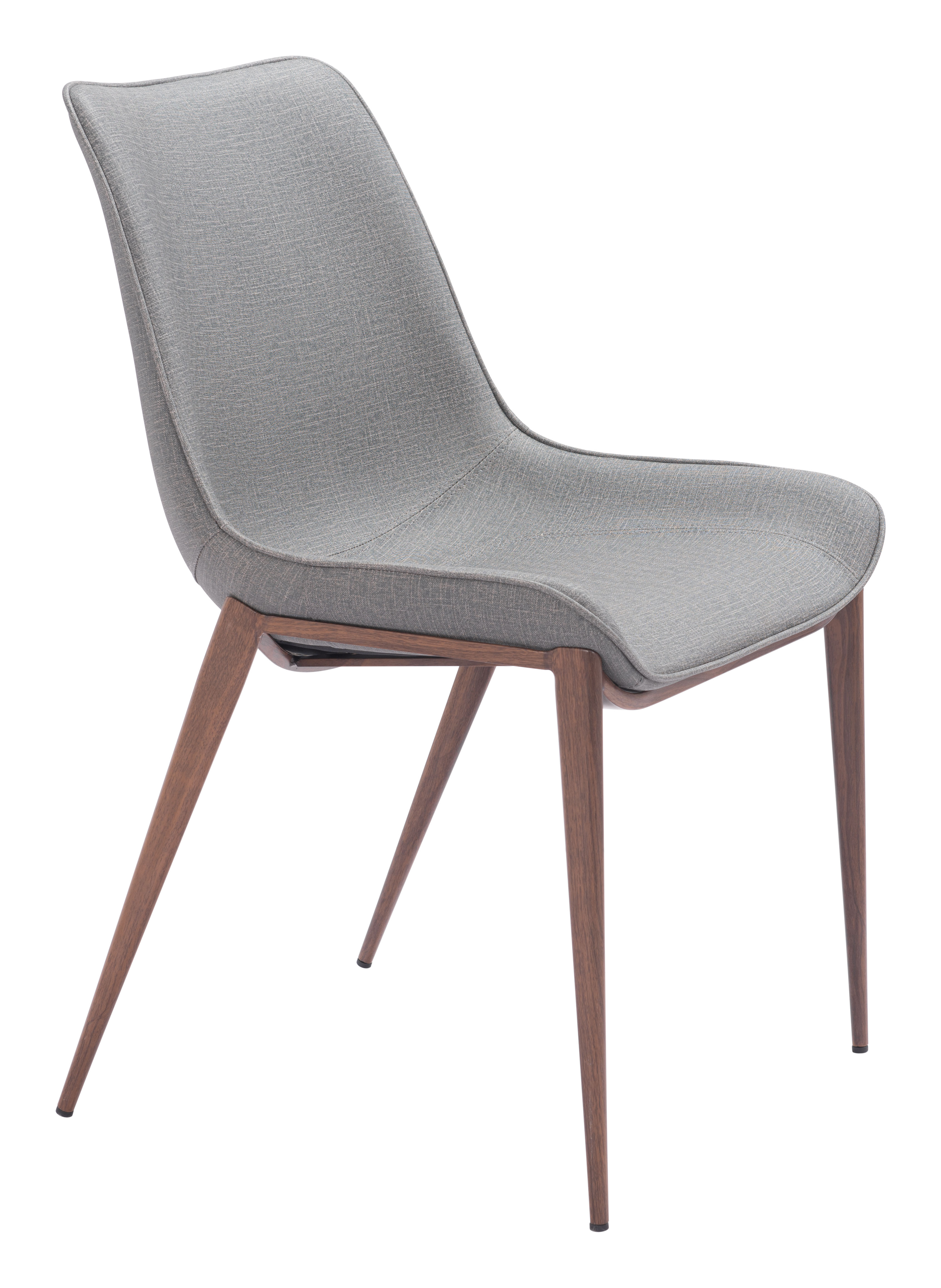 ZUO Magnus Dining Chair (Set of 2) - Slate Gray/Walnut