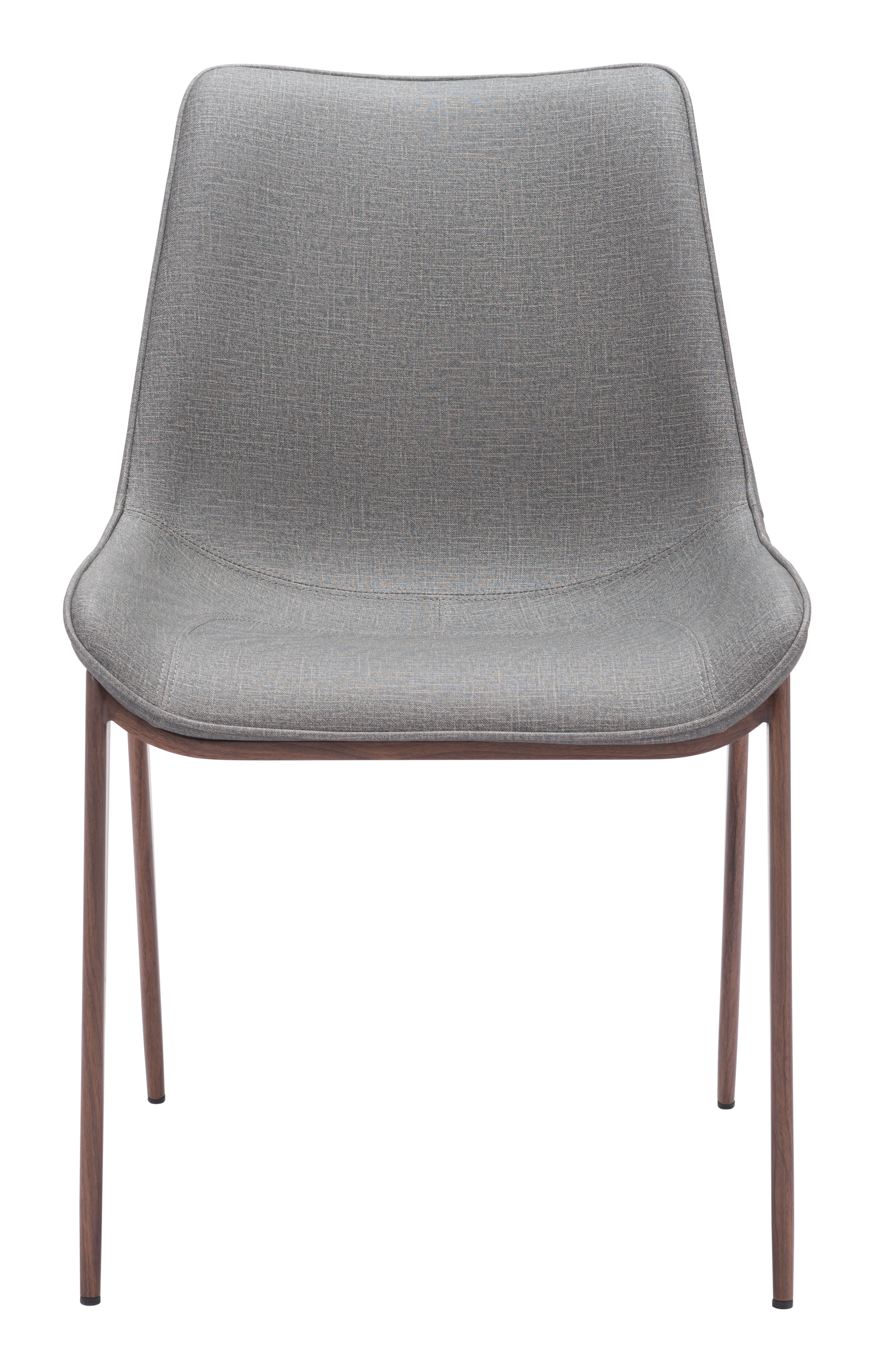 ZUO Magnus Dining Chair (Set of 2) - Slate Gray/Walnut