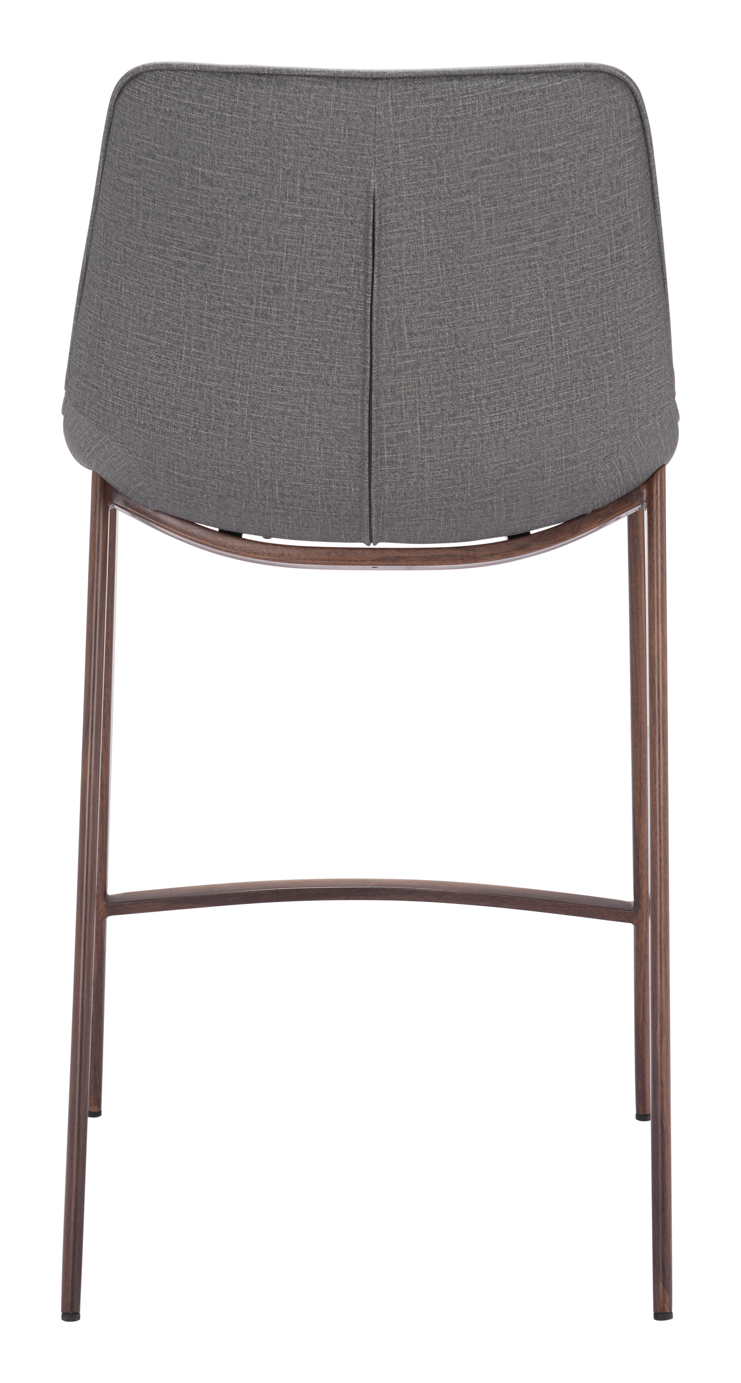 ZUO Magnus Counter Stool (Set of 2) - Slate Gray/Walnut