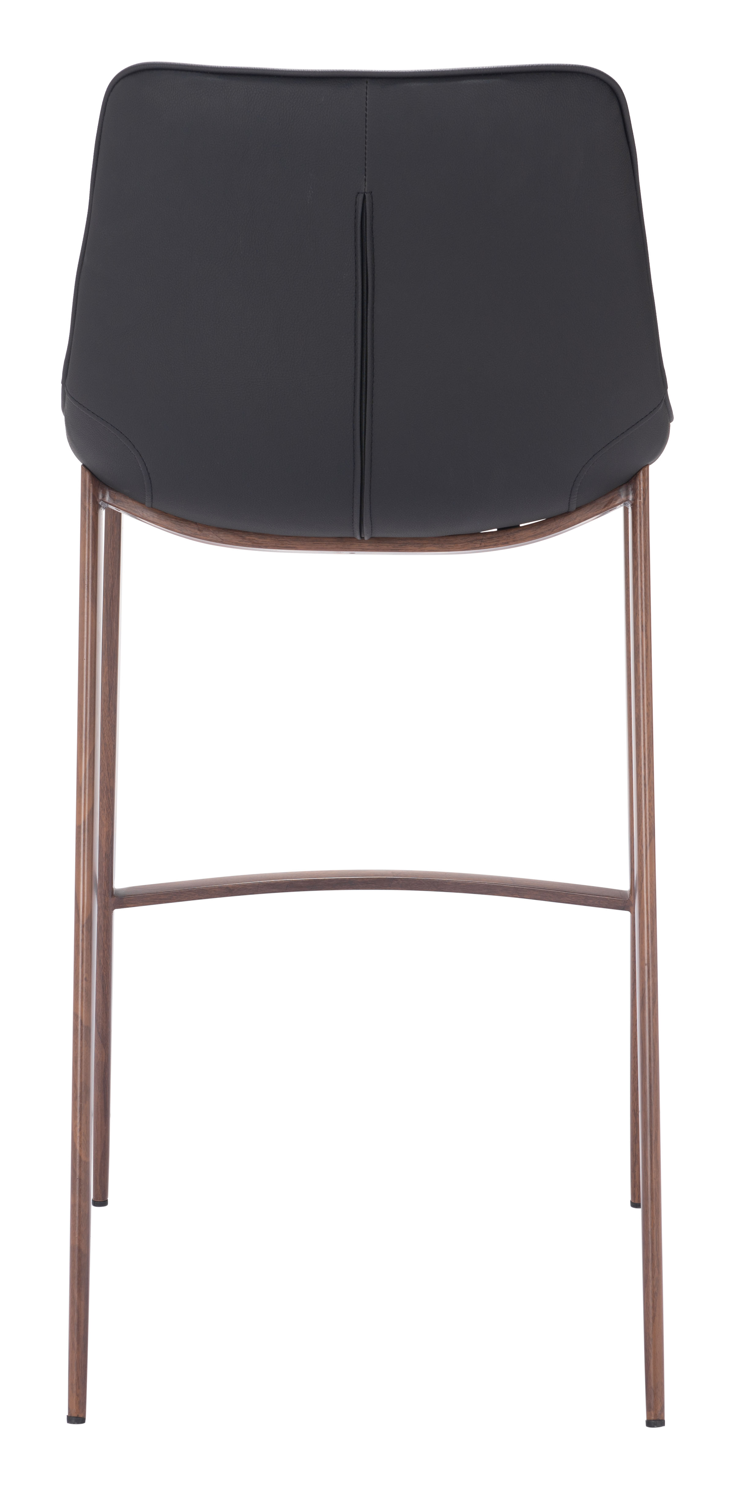 ZUO Magnus Barstool (Set of 2) - Black/Walnut