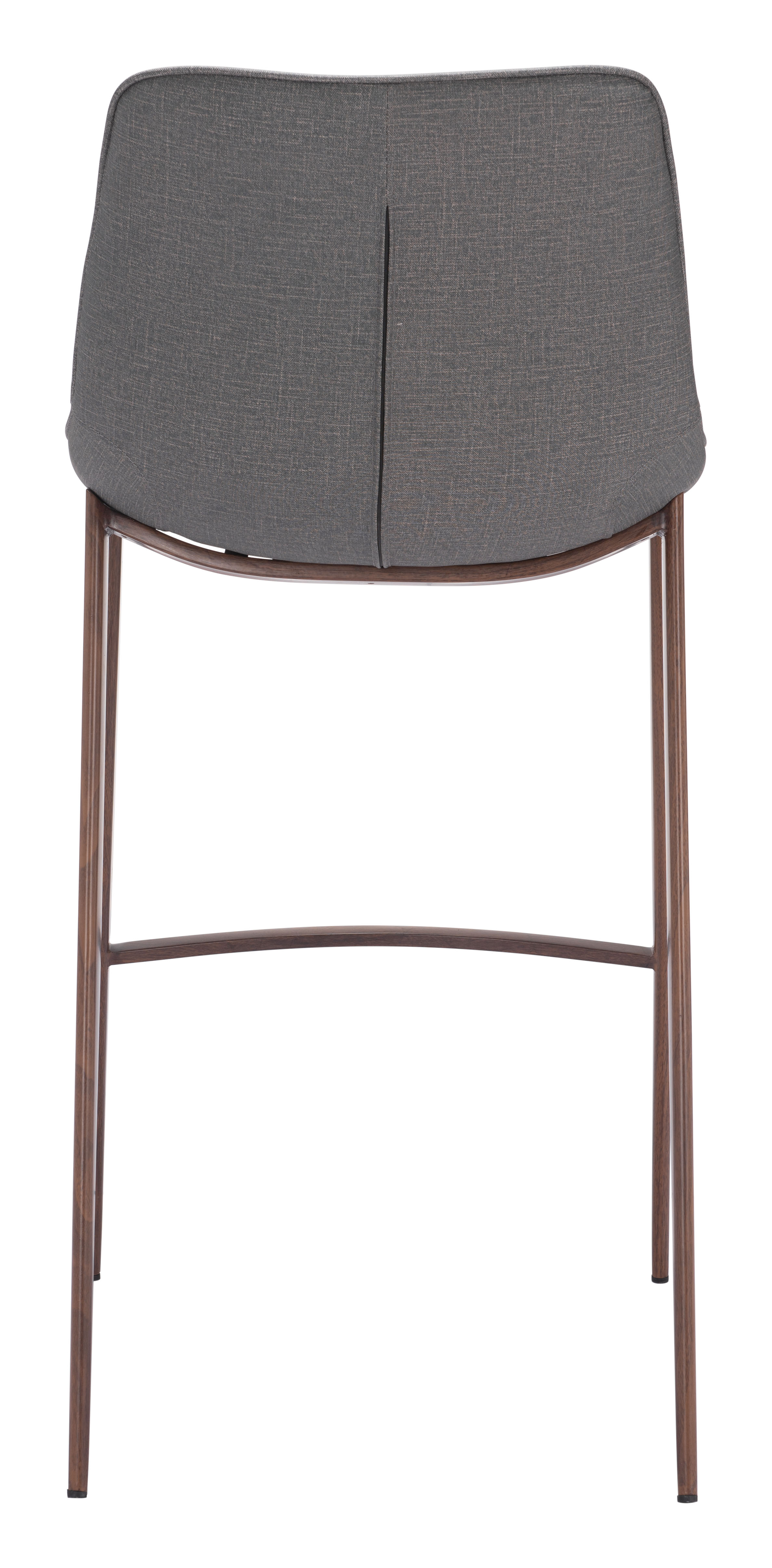 ZUO Magnus Barstool (Set of 2) - Slate Gray/Walnut