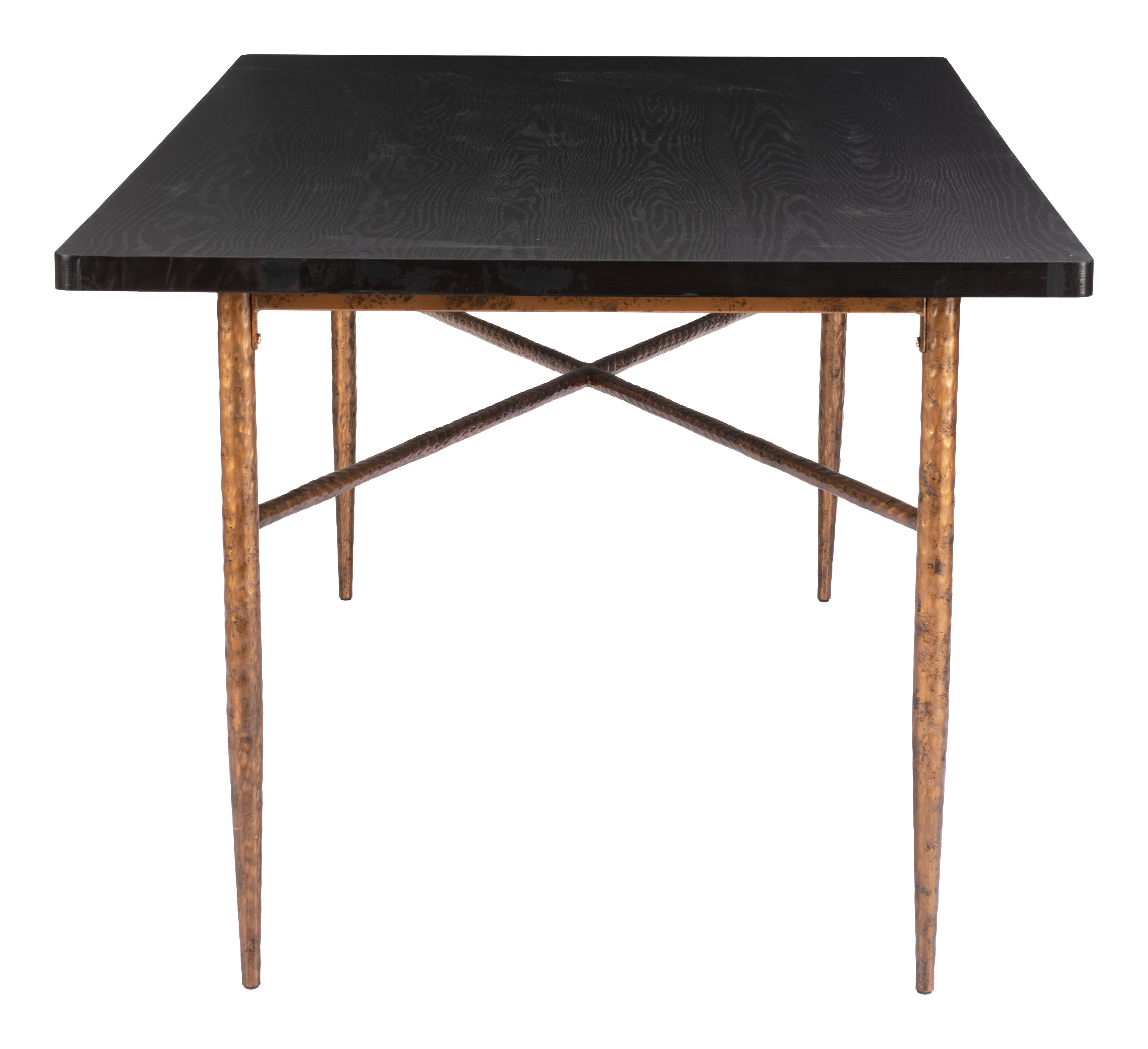 ZUO - Nida Dining Table in Black/Bronze