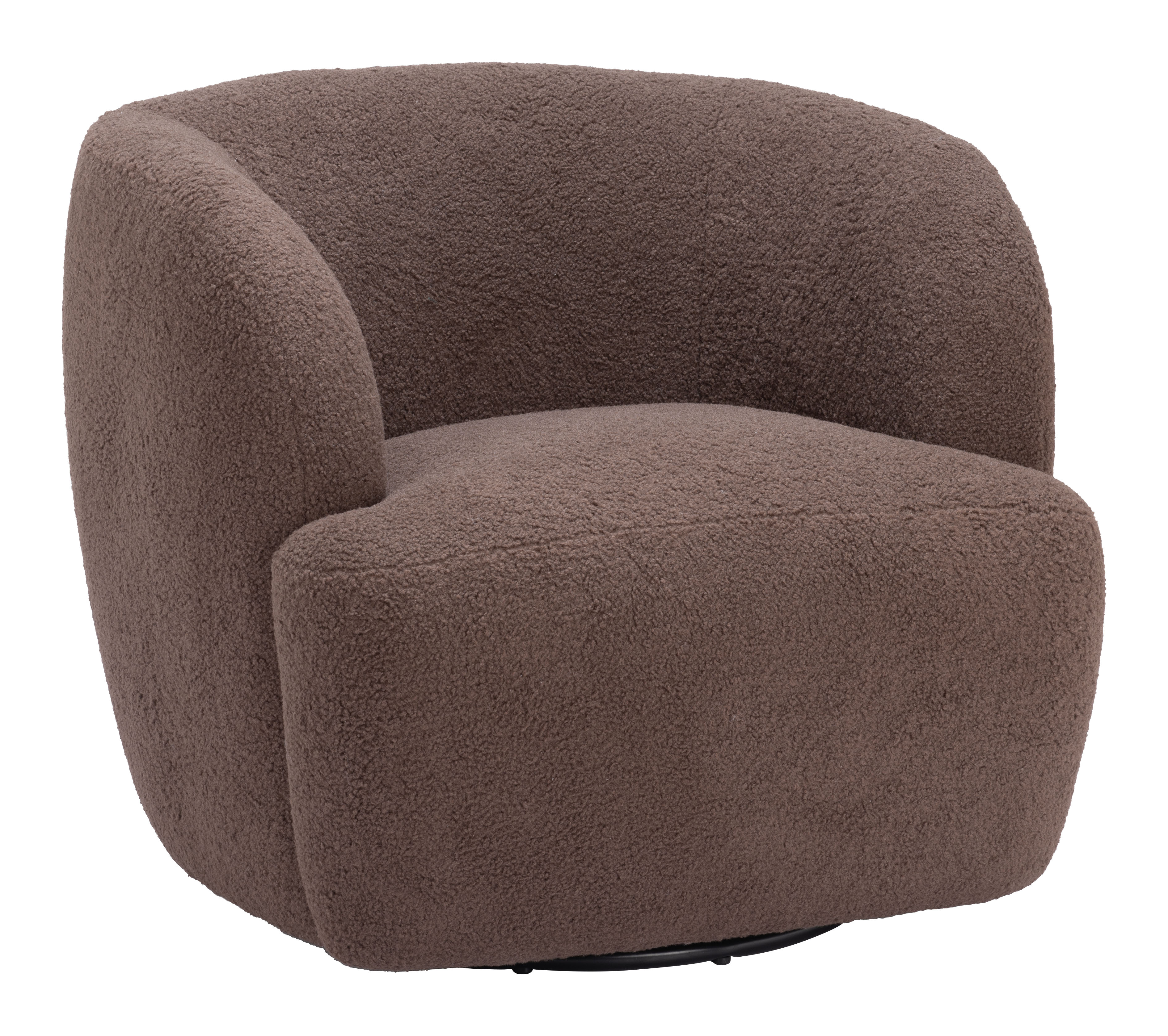 ZUO Govan Swivel Chair - Brown