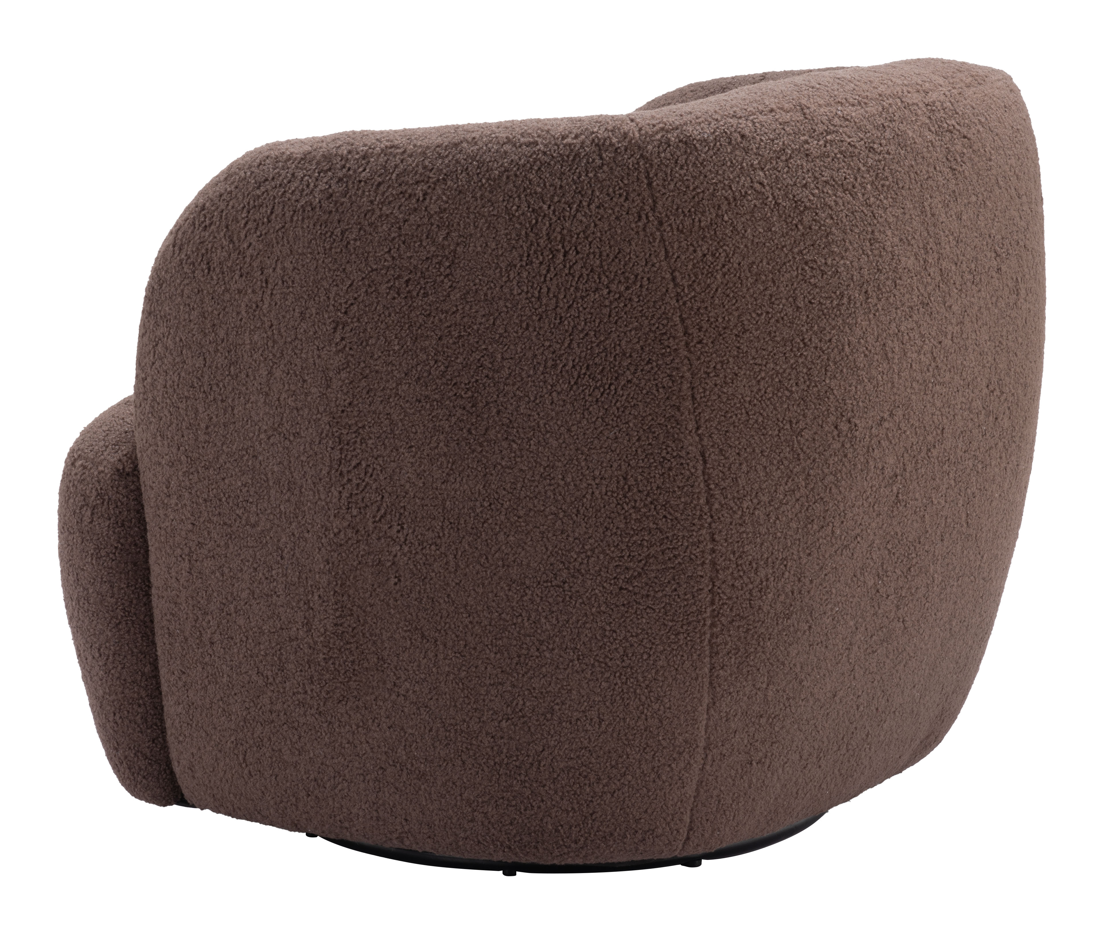 ZUO Govan Swivel Chair - Brown