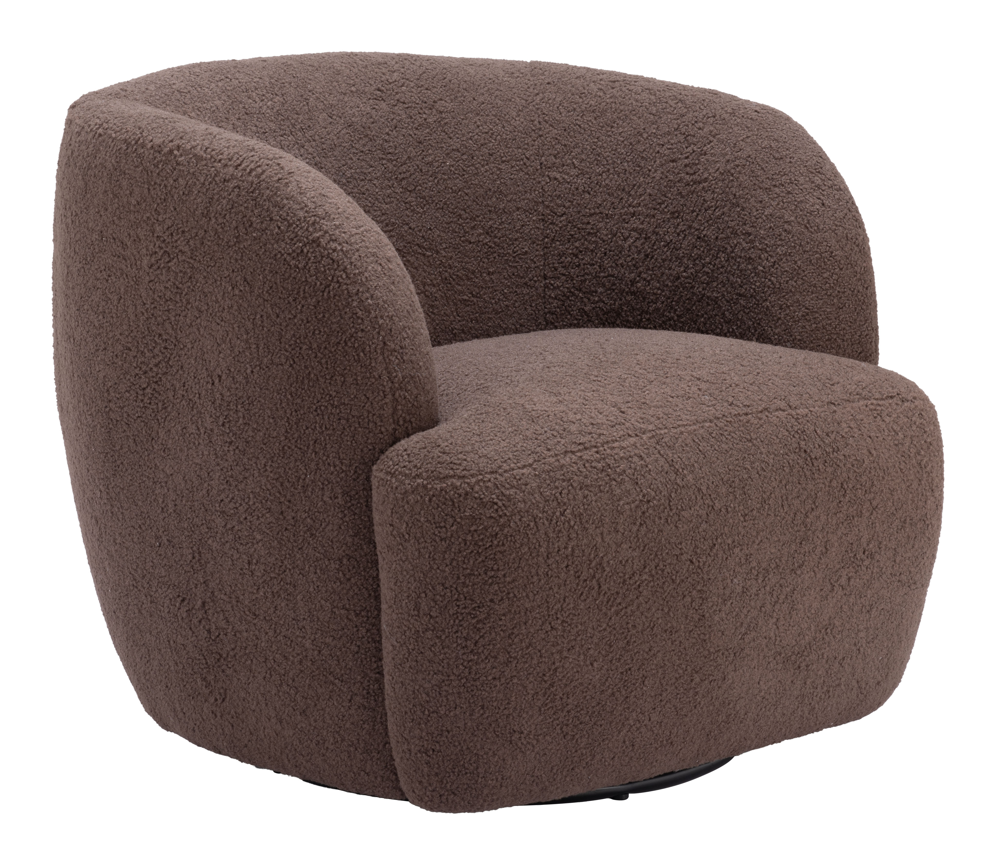 ZUO Govan Swivel Chair - Brown