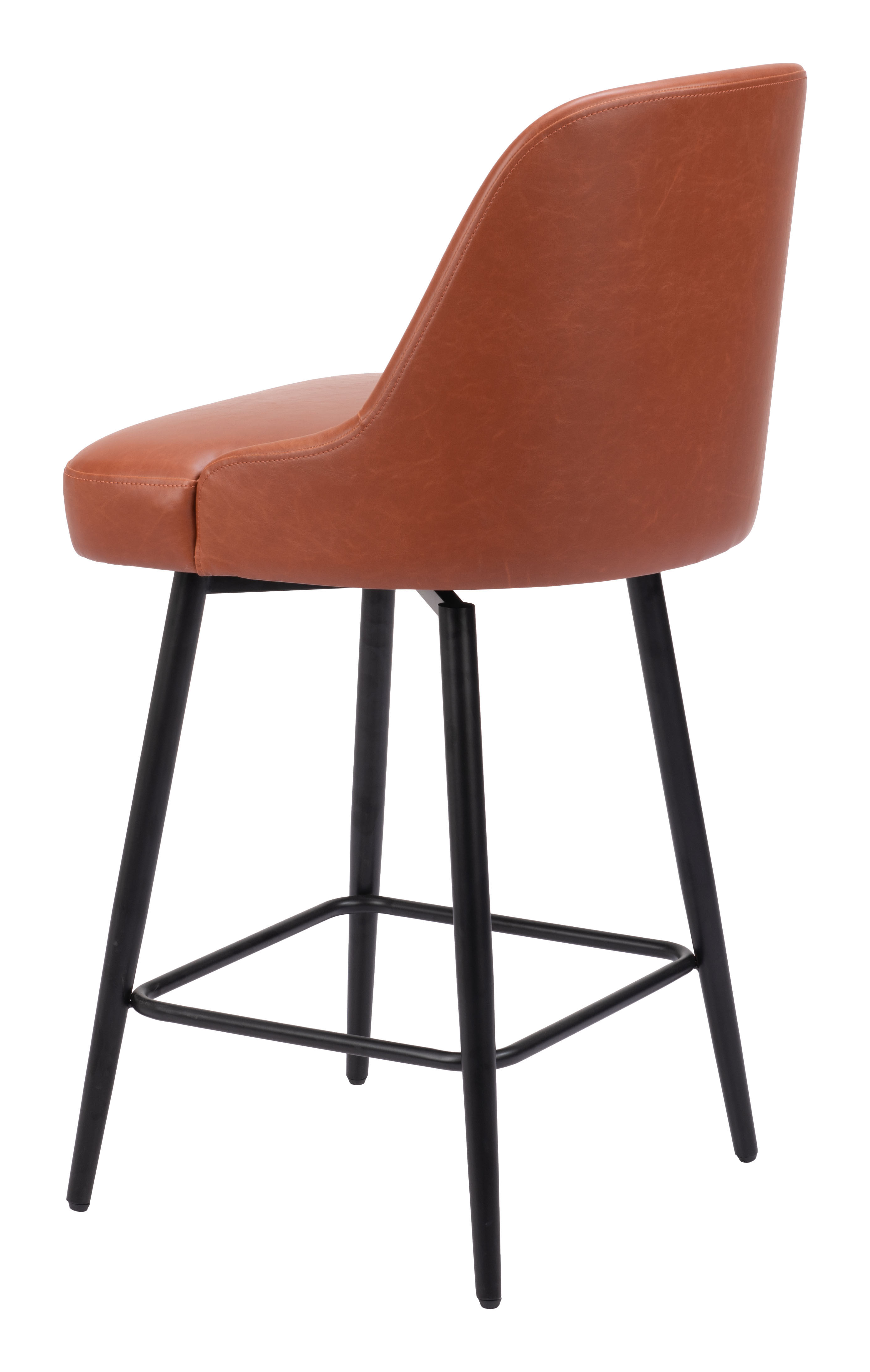 ZUO Keppel Swivel Counter Stool - Brown