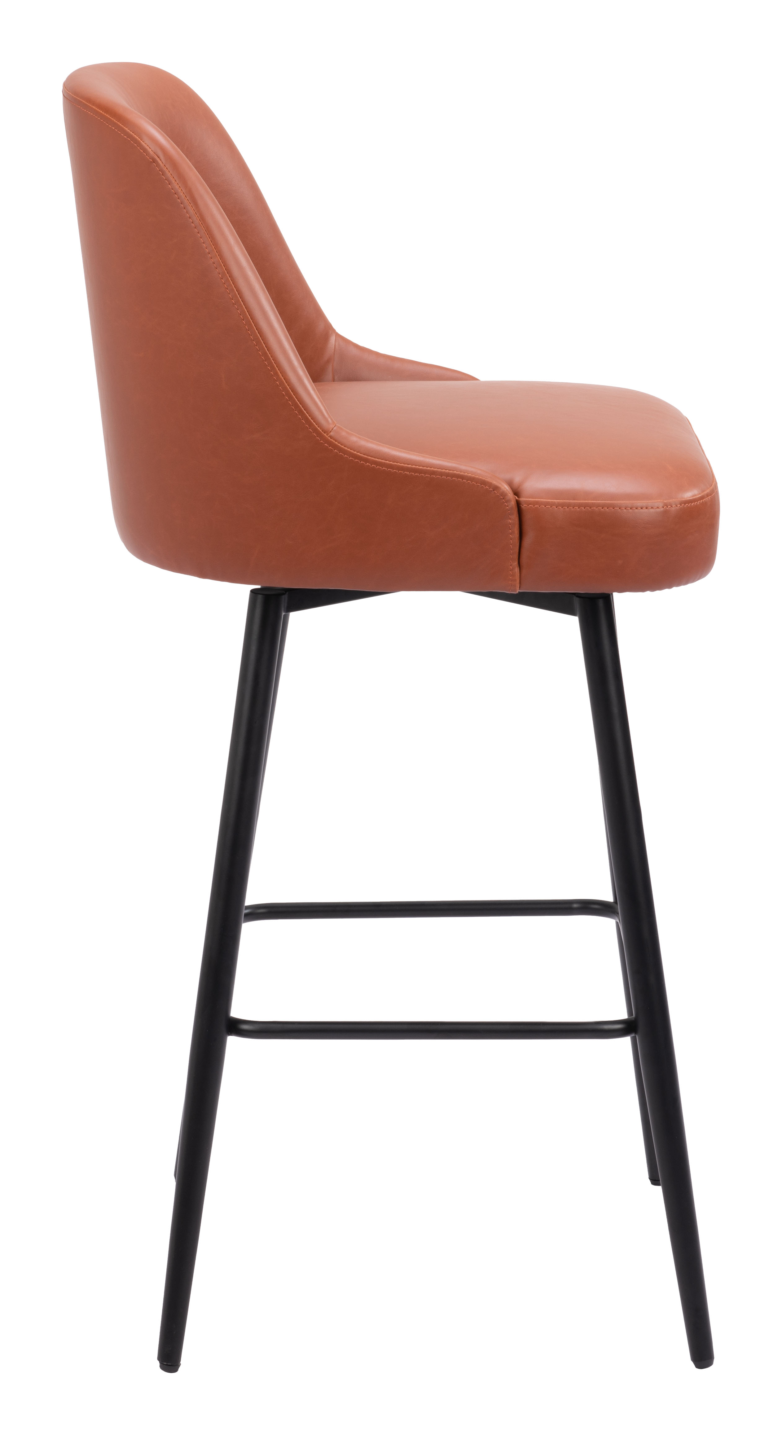 ZUO Keppel Swivel Barstool - Brown