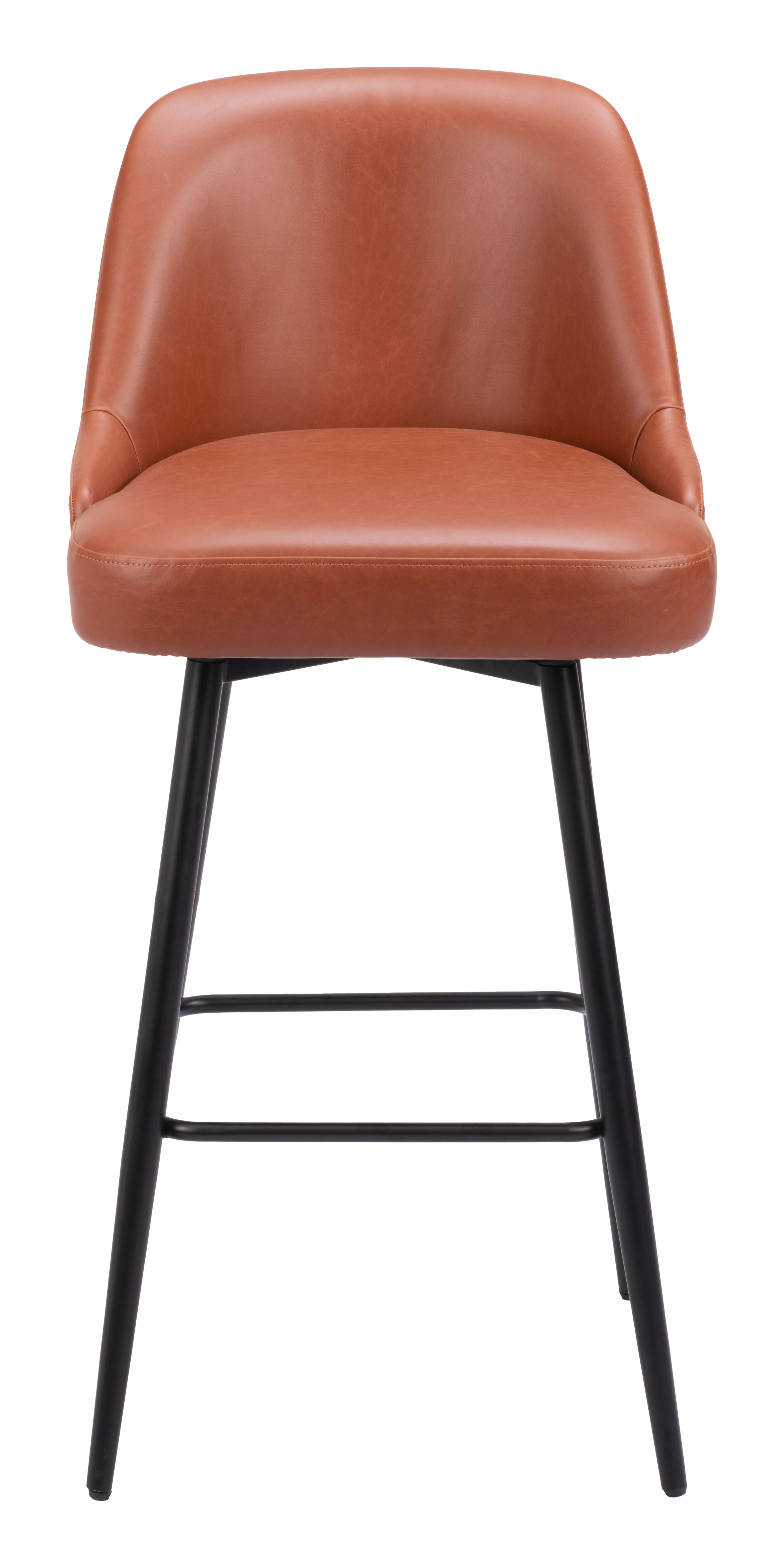 ZUO Keppel Swivel Barstool - Brown