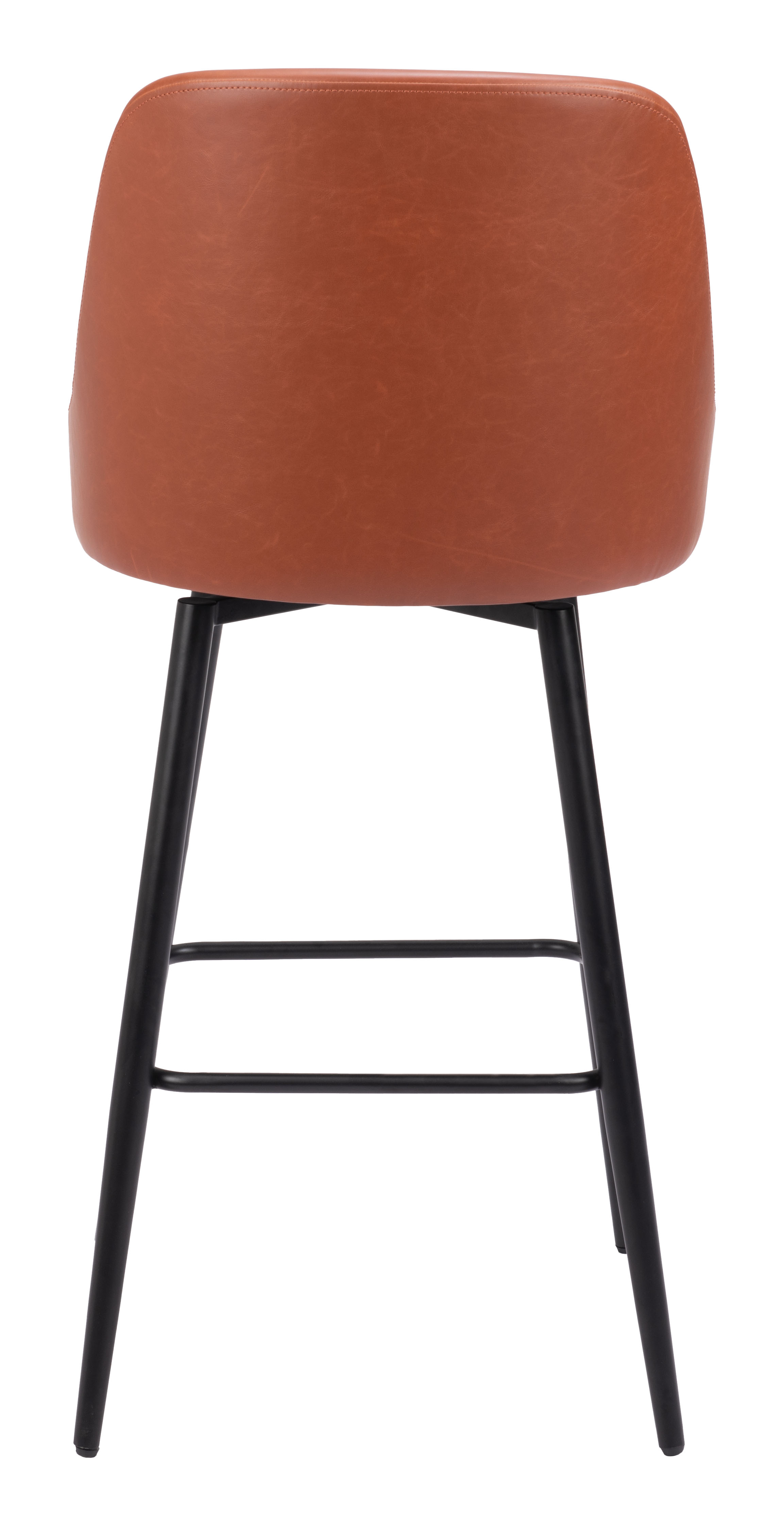 ZUO Keppel Swivel Barstool - Brown